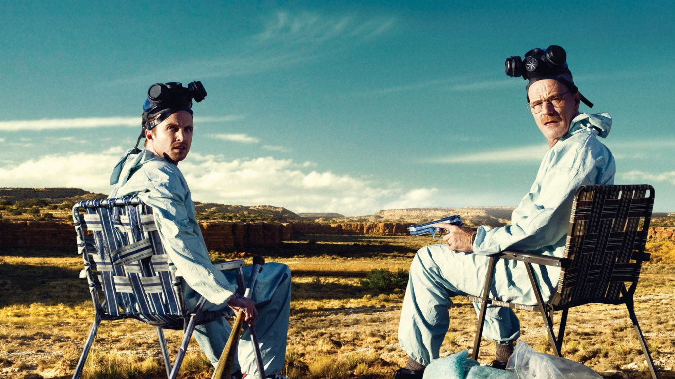 保罗*亚伦, Breaking Bad, 杰西*平克曼, 白沃尔特, Amc 壁纸 1366x768 允许