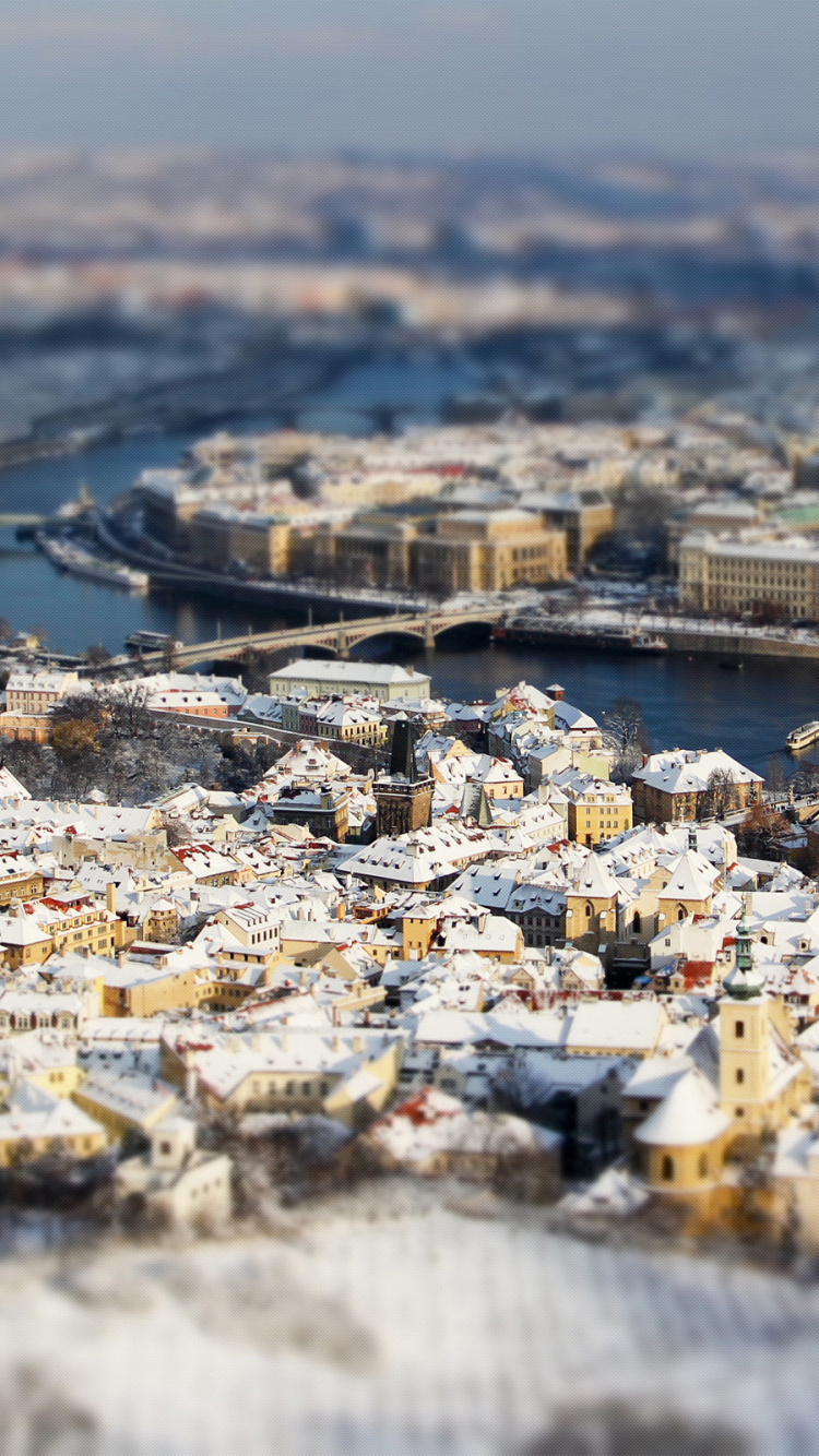 Vue Aérienne Des Bâtiments de la Ville Pendant la Journée. Wallpaper in 750x1334 Resolution