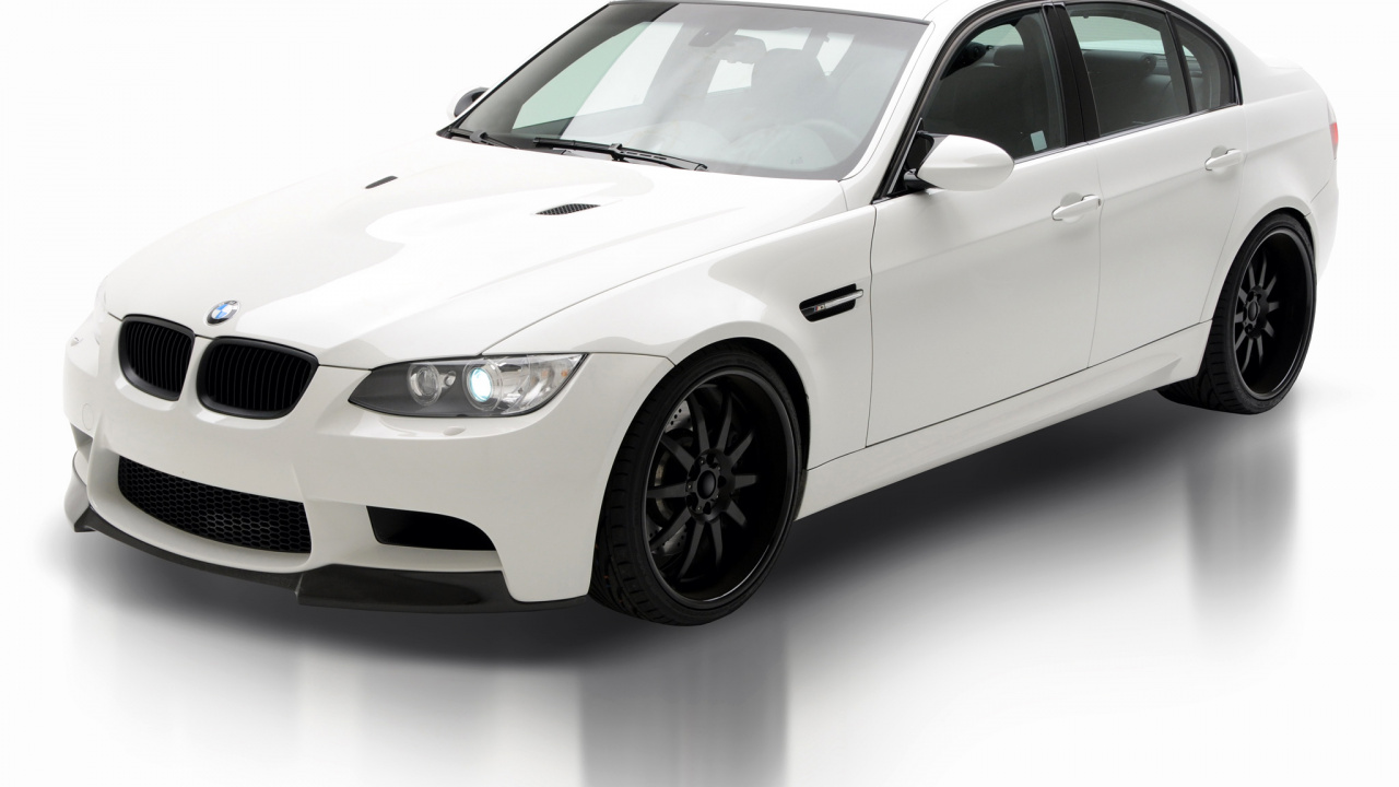 White Bmw m 3 Coupe. Wallpaper in 1280x720 Resolution