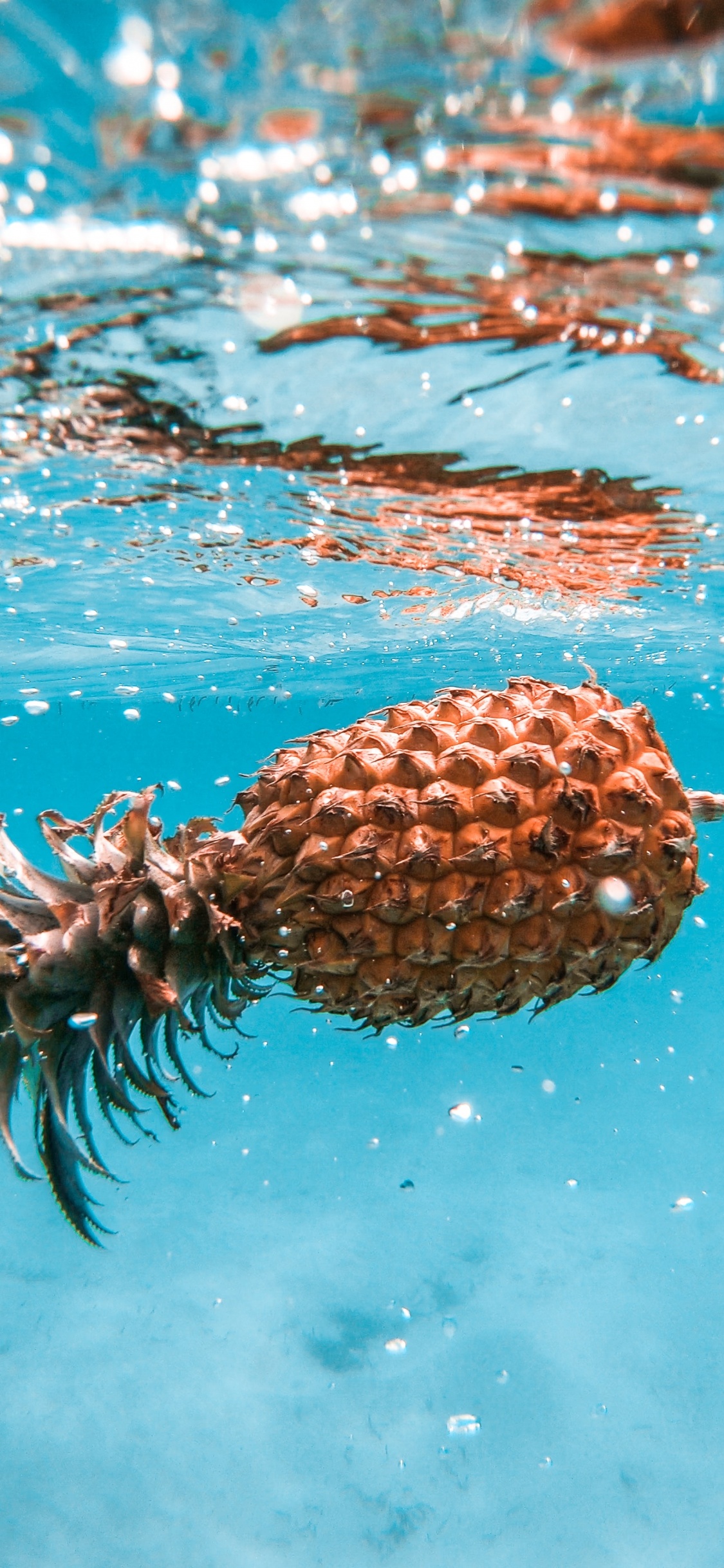 Ananas, Citron, Pomme Ananas, Fruits, Eau. Wallpaper in 1125x2436 Resolution