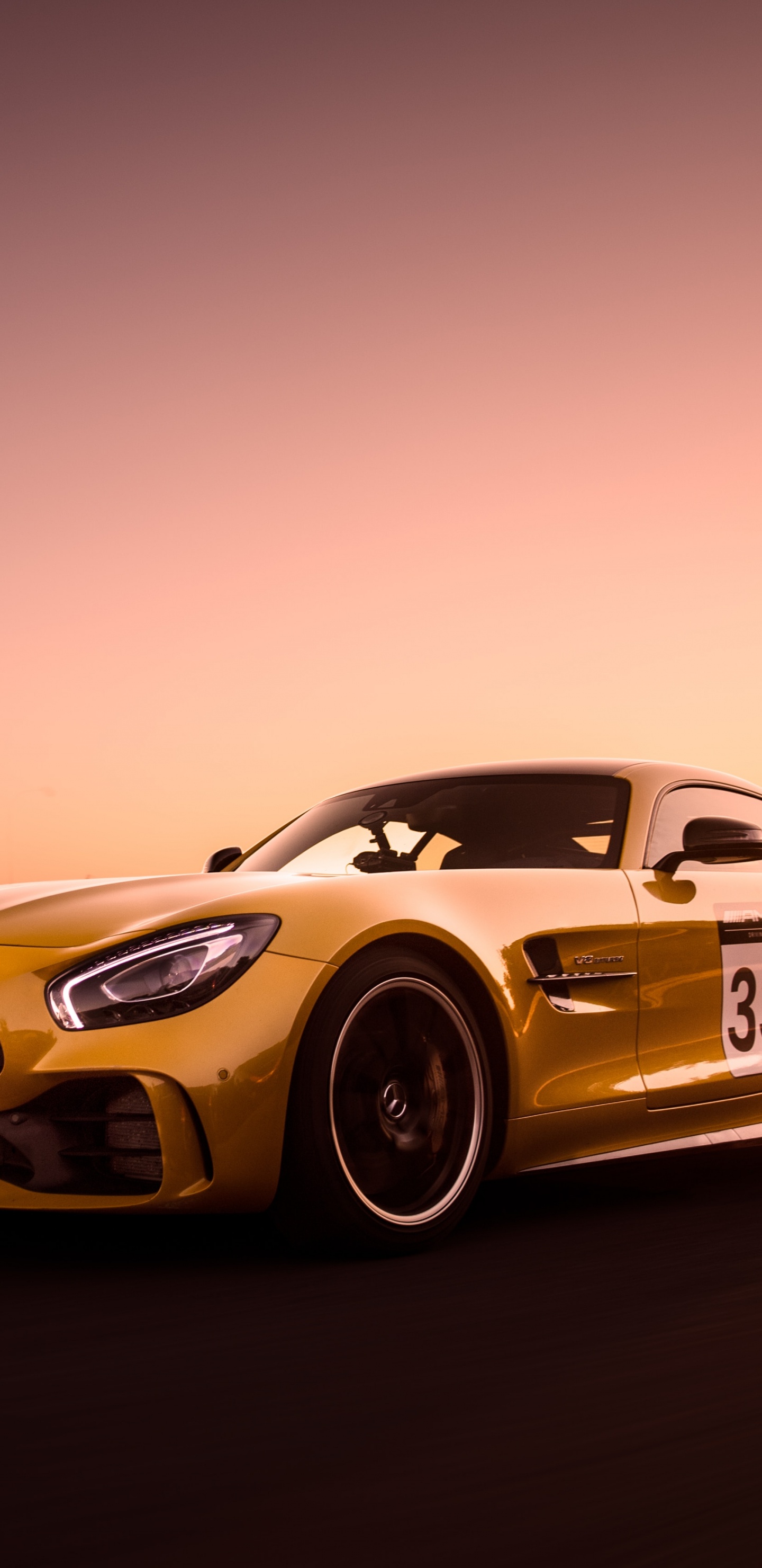 Yellow and Black Bmw m 3 Coupe on Road. Wallpaper in 1440x2960 Resolution