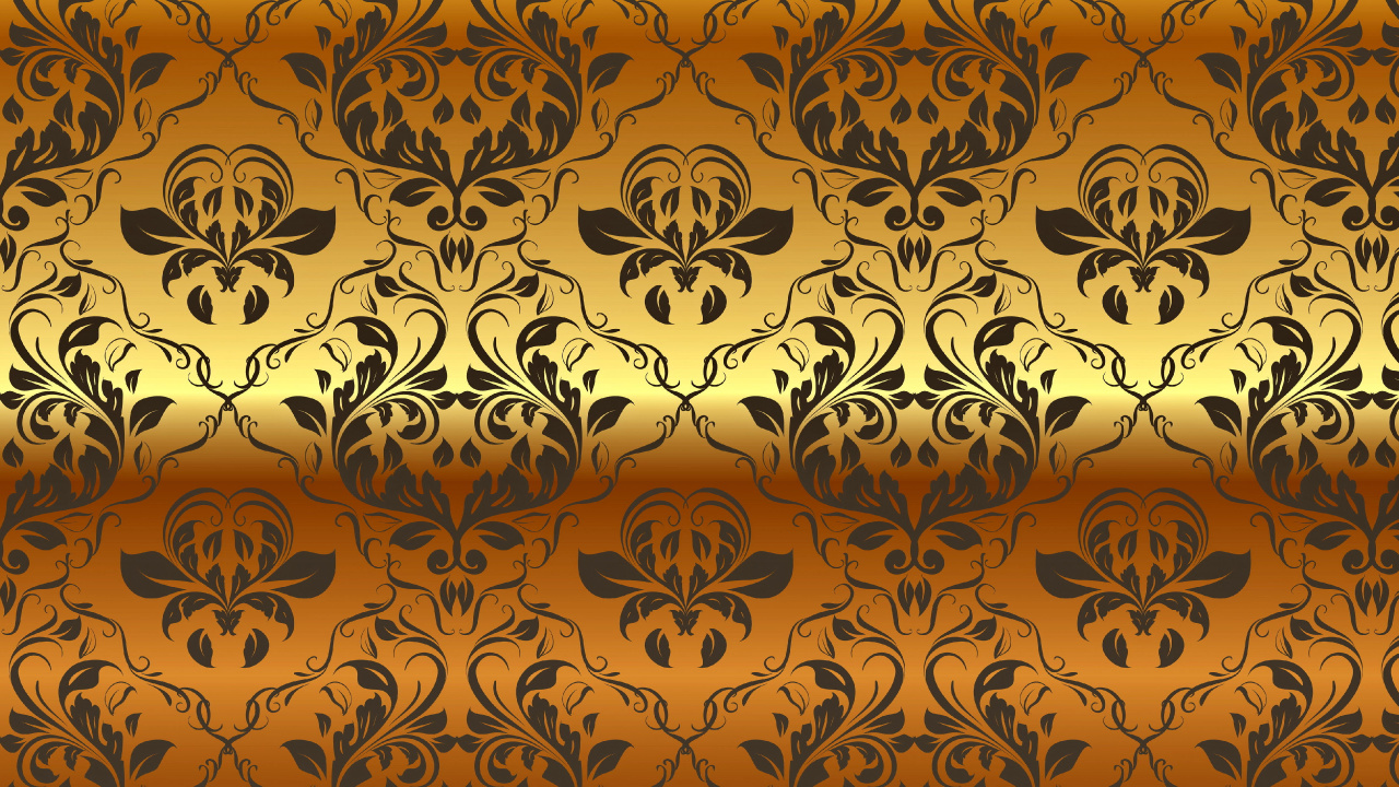 Weißes Und Schwarzes Florales Textil. Wallpaper in 1280x720 Resolution