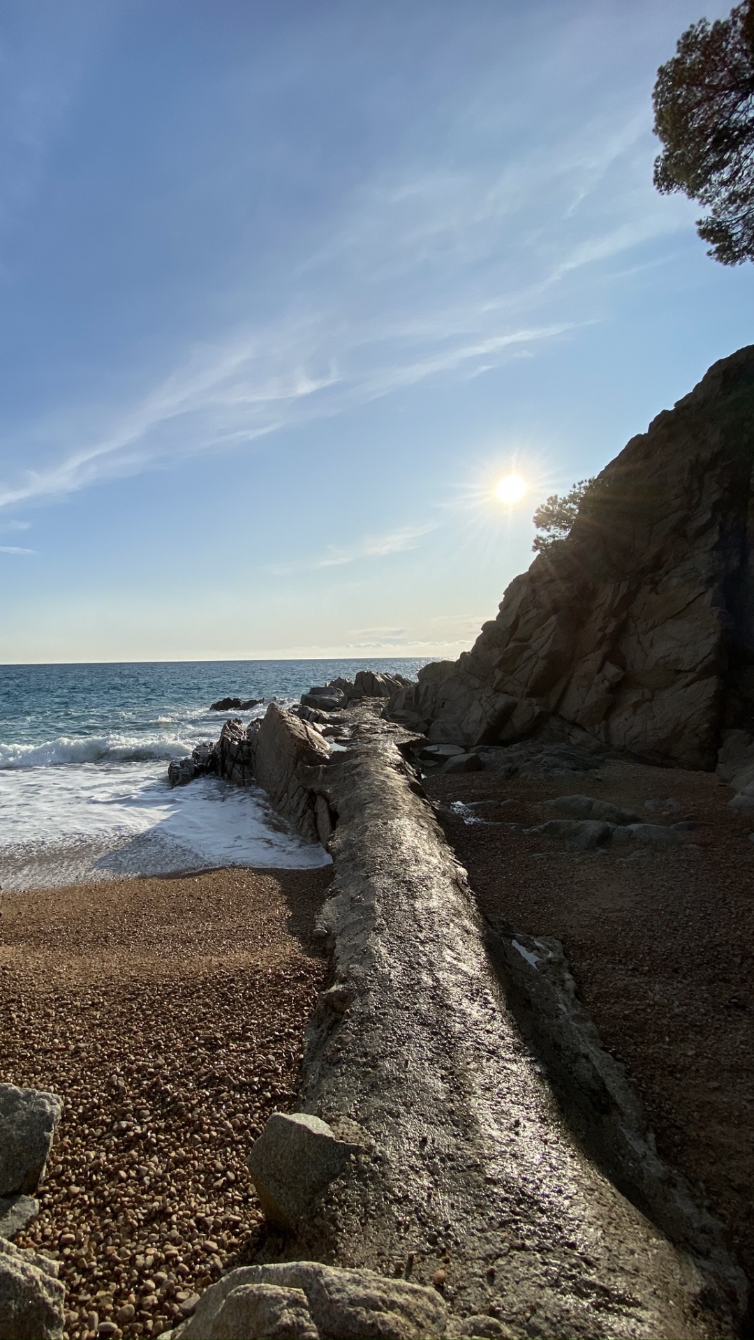 Sea, Rock, Shore, Coast, Bedrock. Wallpaper in 1080x1920 Resolution