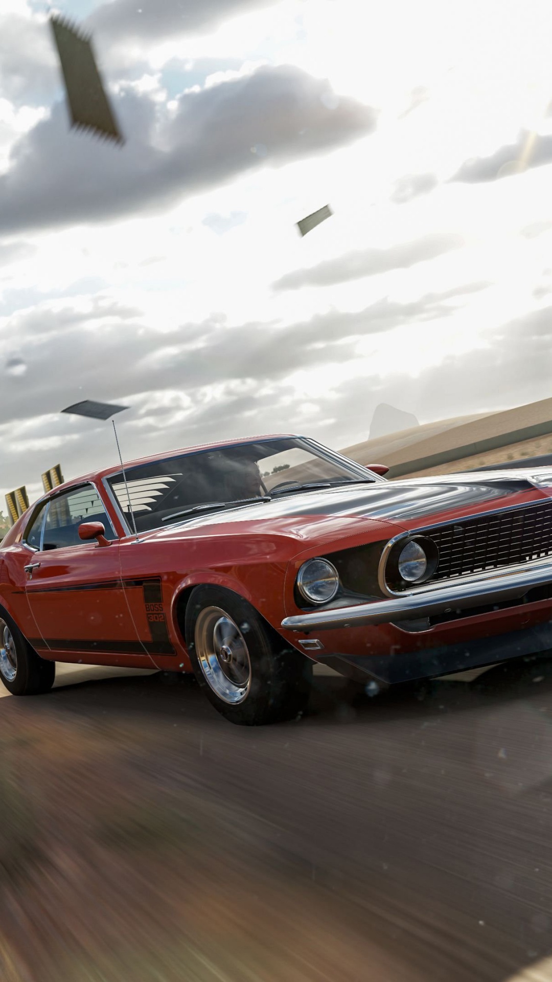 Red Car on Road During Daytime. Wallpaper in 1080x1920 Resolution