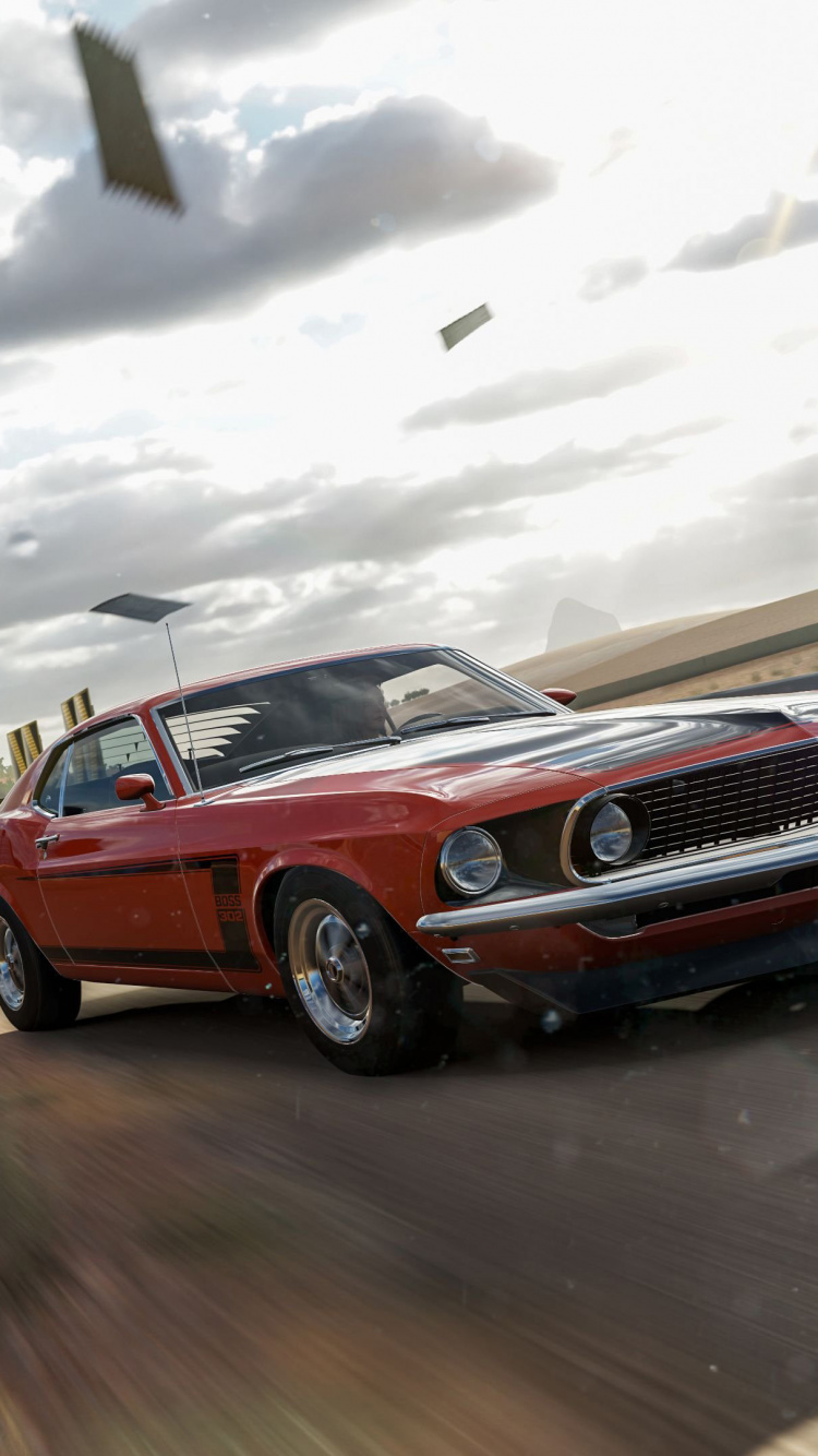 Red Car on Road During Daytime. Wallpaper in 750x1334 Resolution