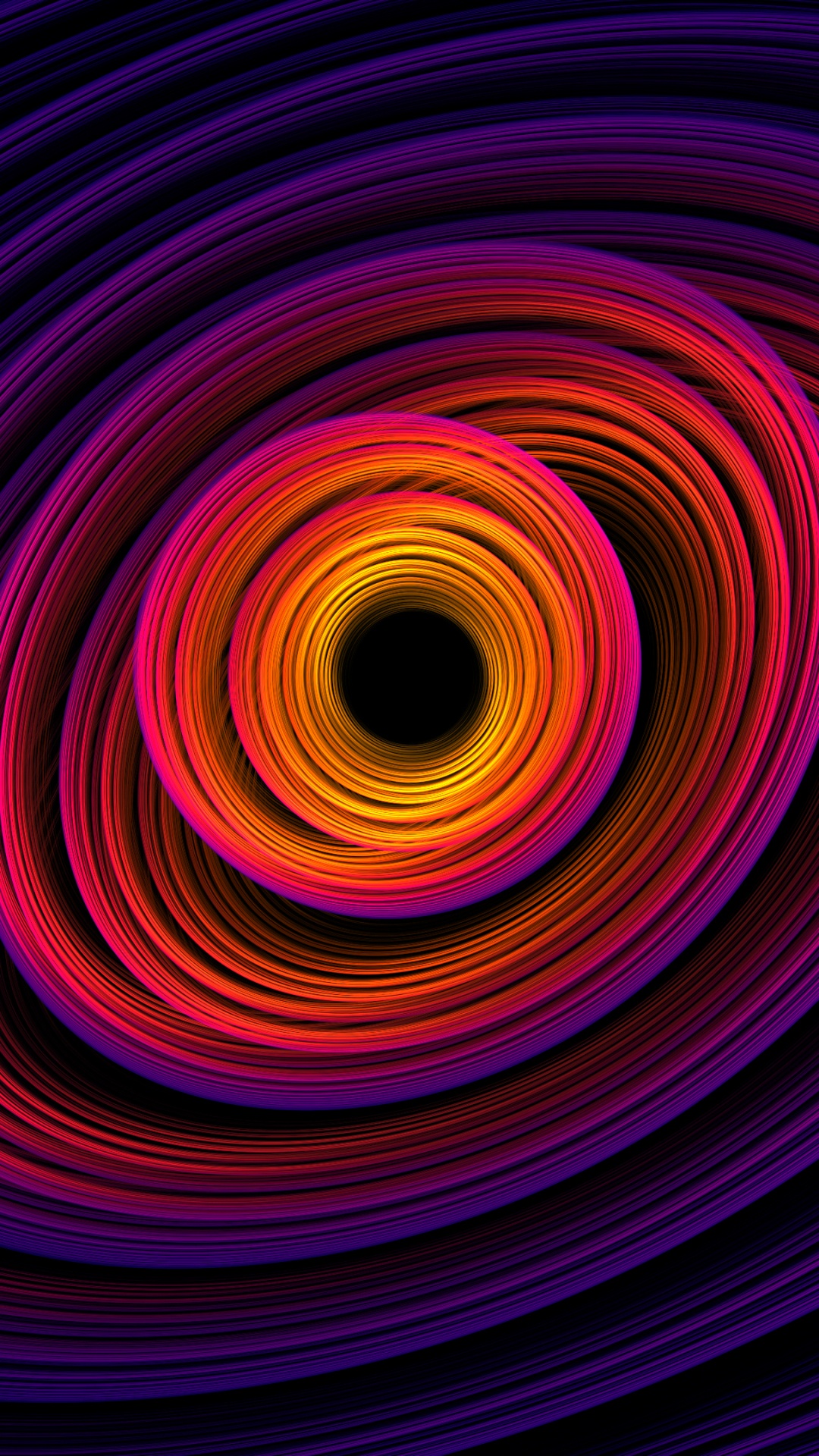 Purple and Black Round Illustration. Wallpaper in 1080x1920 Resolution