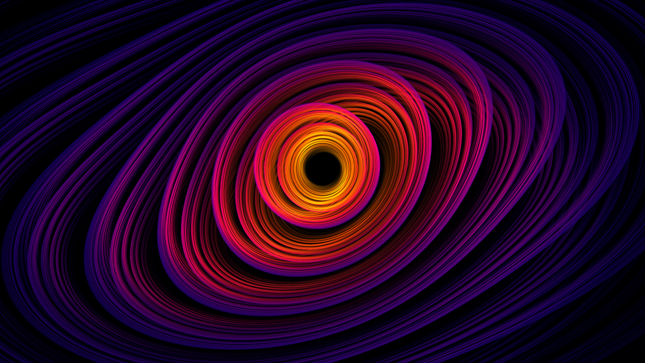 Purple and Black Round Illustration. Wallpaper in 1280x720 Resolution