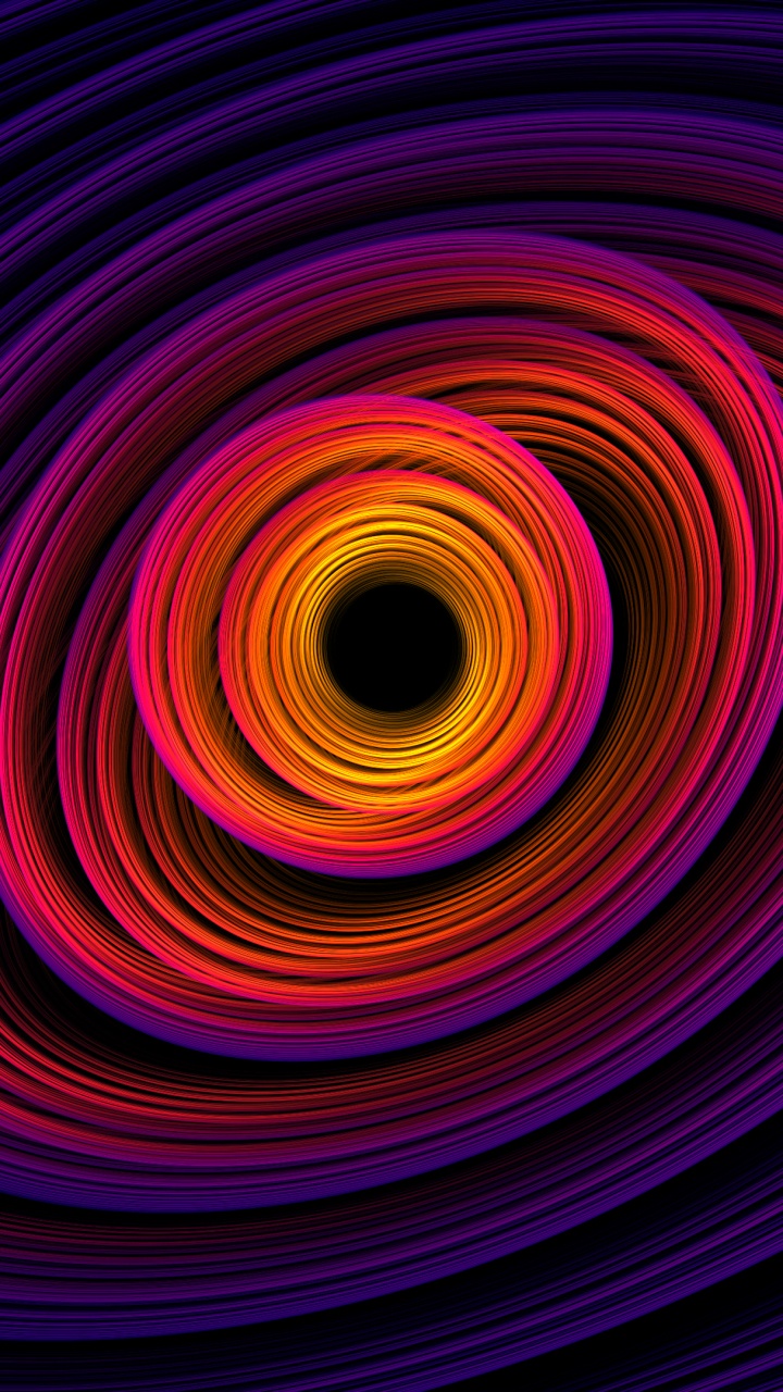 Purple and Black Round Illustration. Wallpaper in 720x1280 Resolution