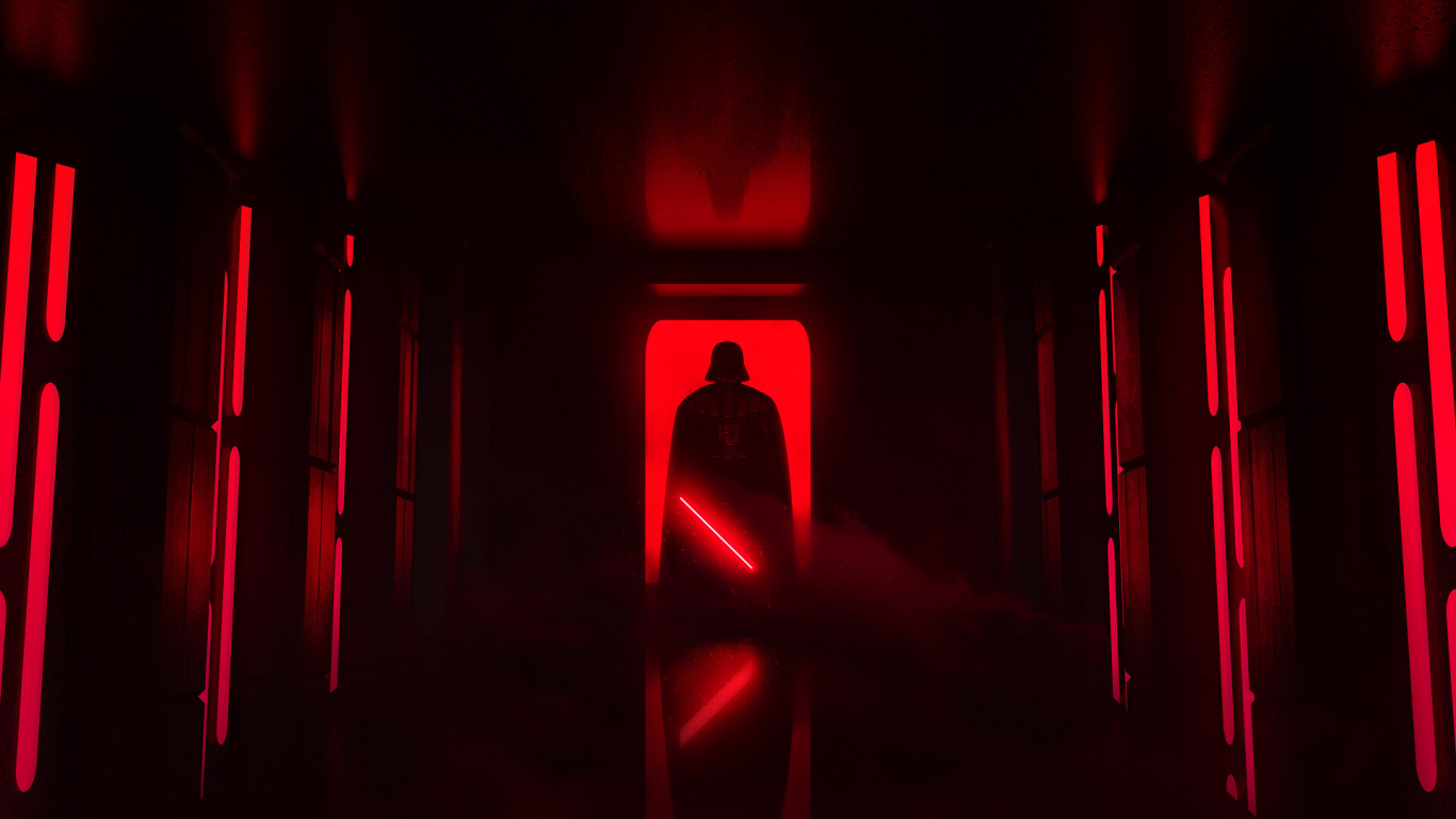 Darth Vader, Star Wars, The Mandalorian, Darth Maul, Ventana de Maza. Wallpaper in 1366x768 Resolution