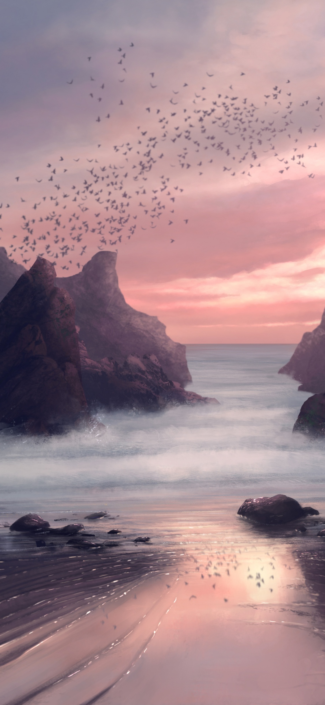 Painting, Digital Art, Digital Painting, Art, Oil Painting. Wallpaper in 1125x2436 Resolution