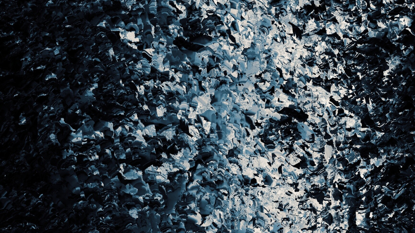 Peinture Abstraite Blanche et Noire. Wallpaper in 1366x768 Resolution