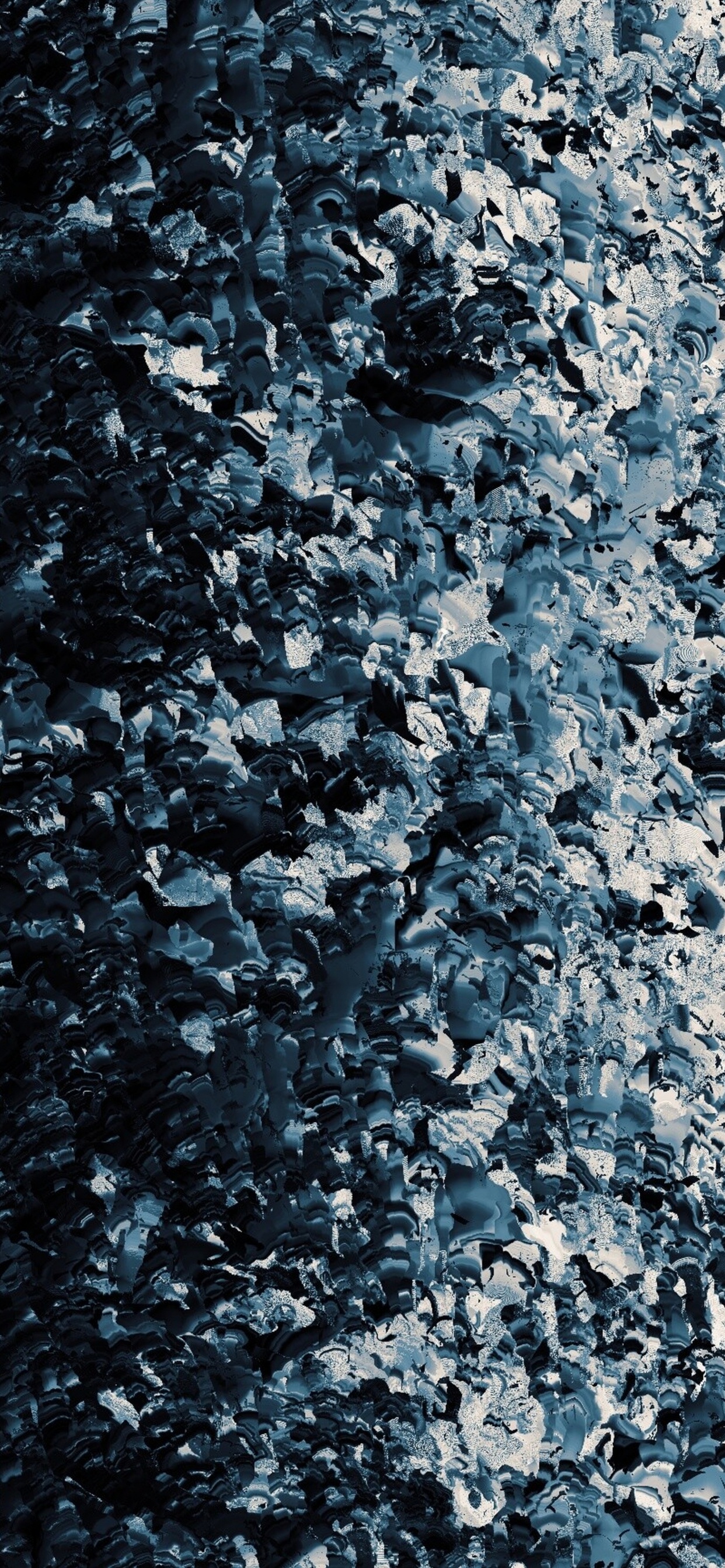 Weiße Und Schwarze Abstrakte Malerei. Wallpaper in 1242x2688 Resolution