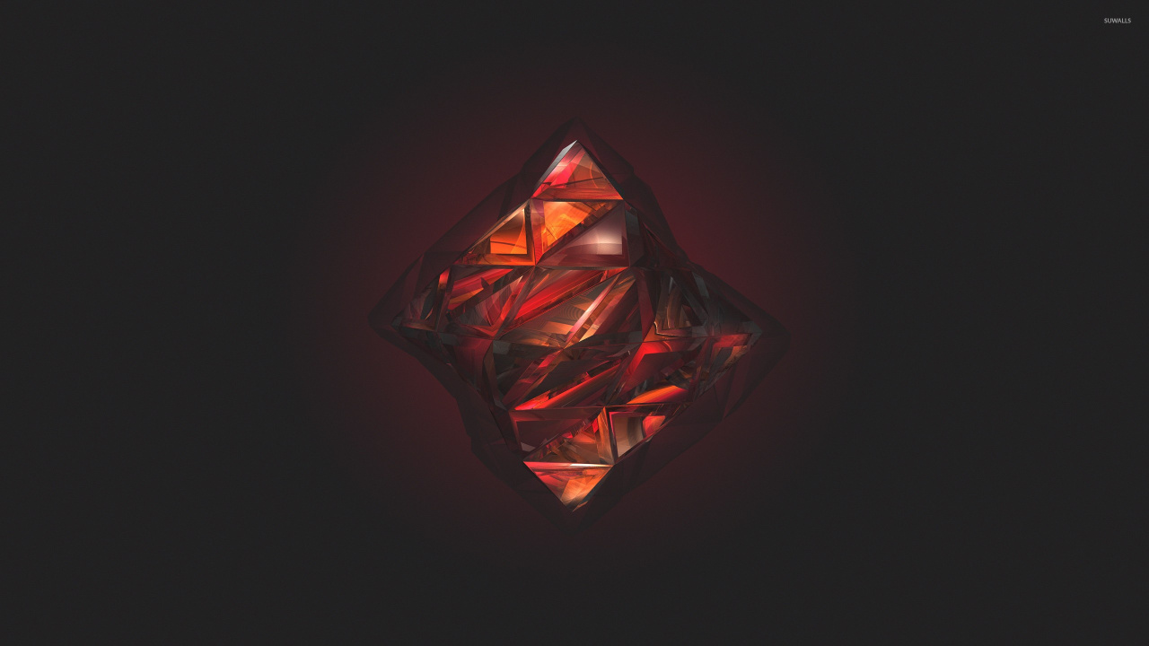 Red and Black Heart Shape. Wallpaper in 1280x720 Resolution