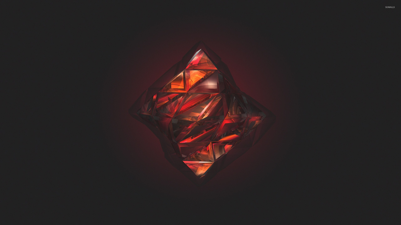 Red and Black Heart Shape. Wallpaper in 1366x768 Resolution
