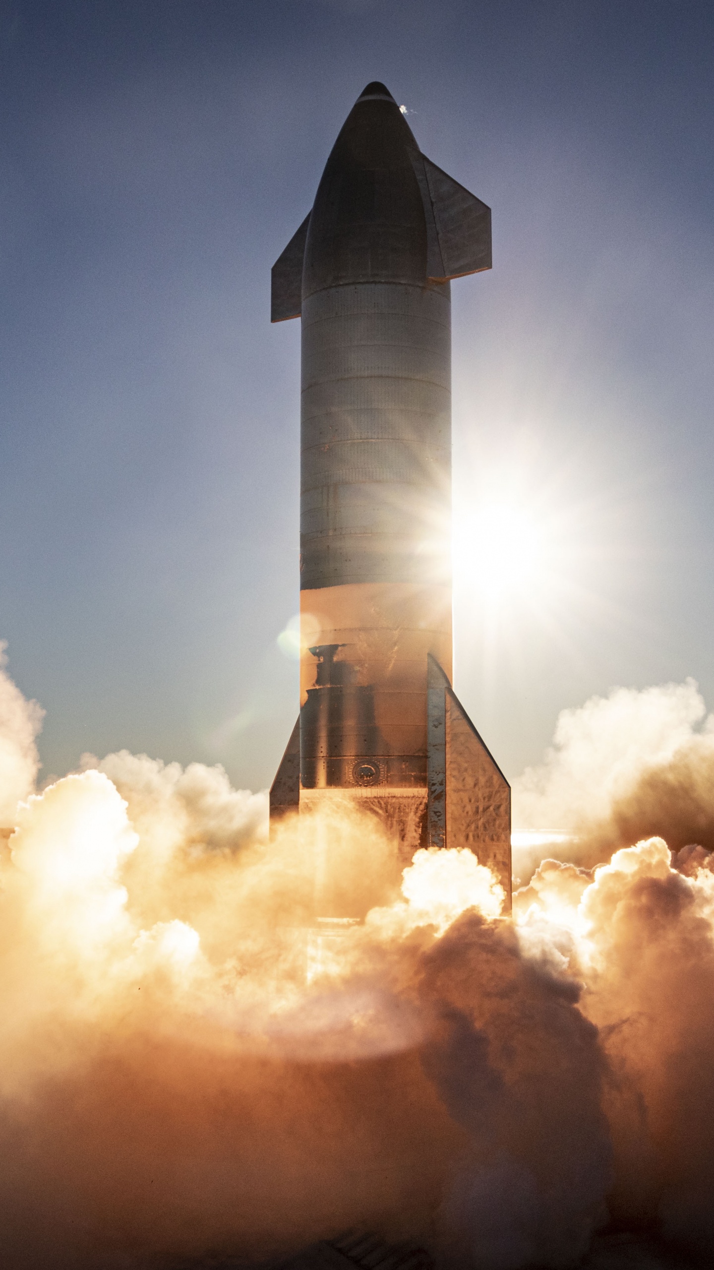 SpaceX, Start Des Raumschiffes Spacex, Startplatz Von Spacex South Texas, Wiederverwendbares Startsystem, Weltraumstart. Wallpaper in 1440x2560 Resolution