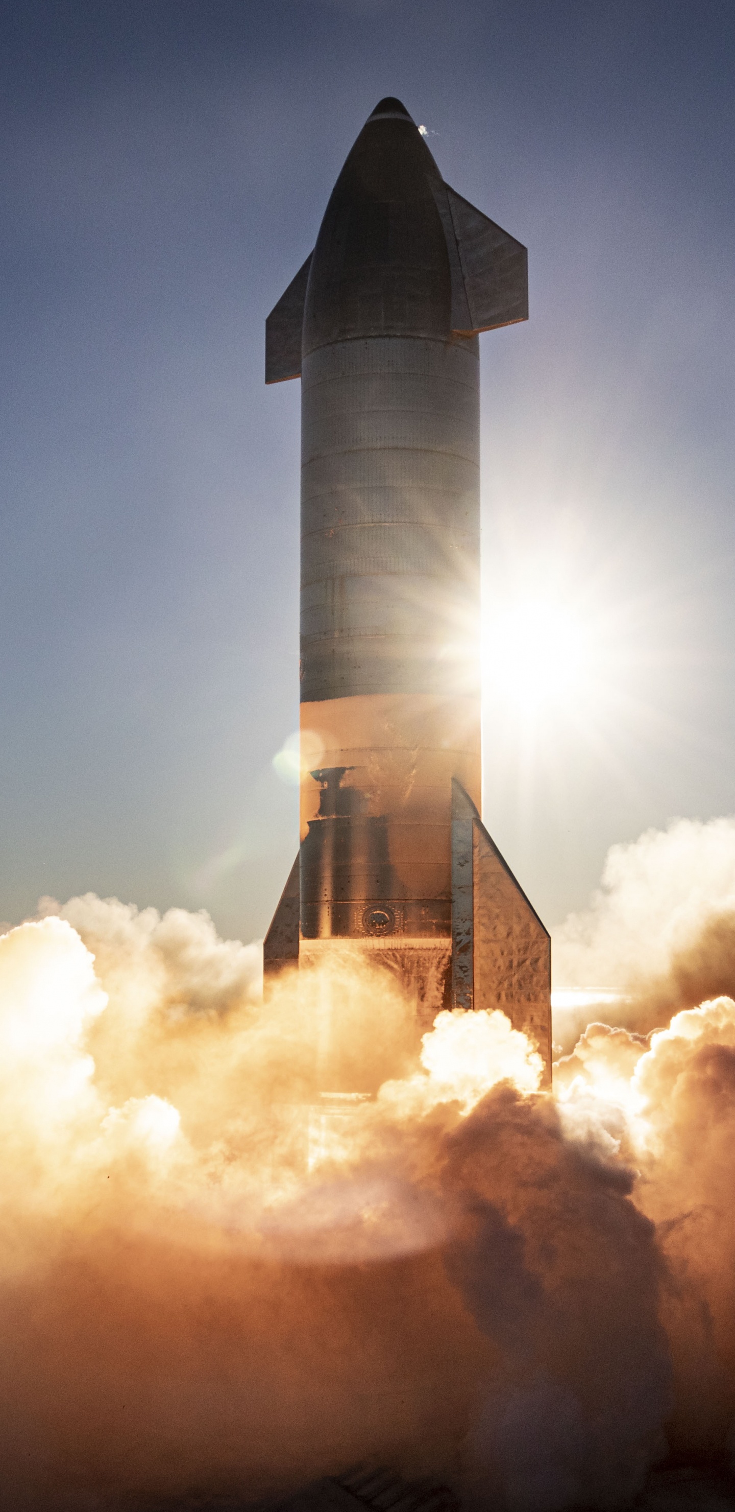 SpaceX, Start Des Raumschiffes Spacex, Startplatz Von Spacex South Texas, Wiederverwendbares Startsystem, Weltraumstart. Wallpaper in 1440x2960 Resolution