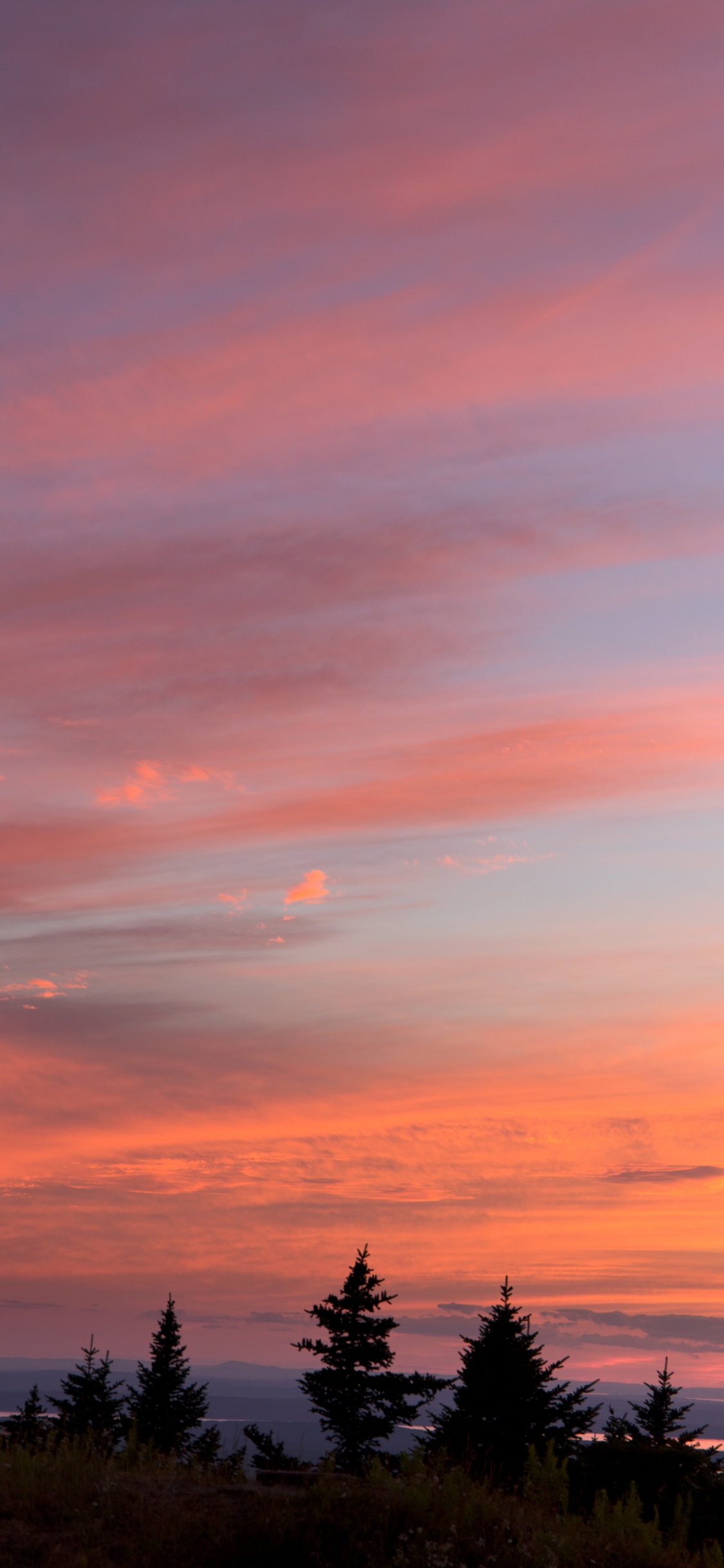 Sunset, Sunrise, Afterglow, Cloud, Horizon. Wallpaper in 1125x2436 Resolution