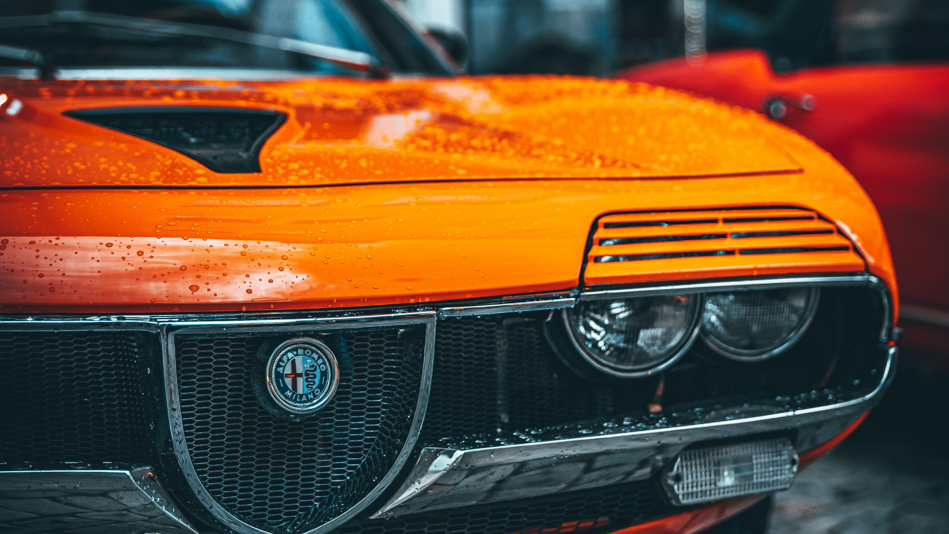 Coche BMW Naranja en la Carretera Durante el Día. Wallpaper in 1920x1080 Resolution