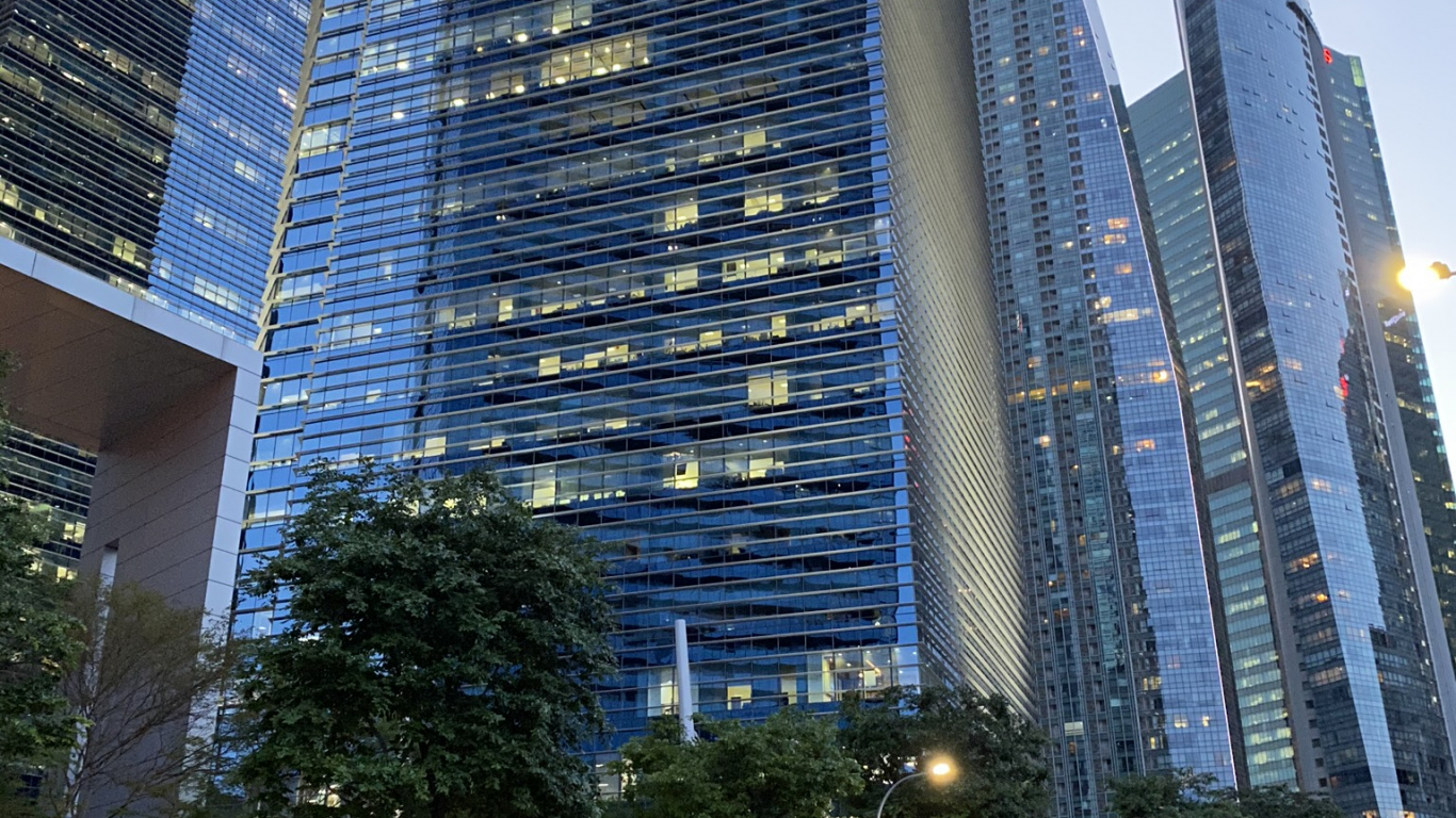 Tower Block, City, Metropolis, Urban Area, Skyscraper. Wallpaper in 1366x768 Resolution