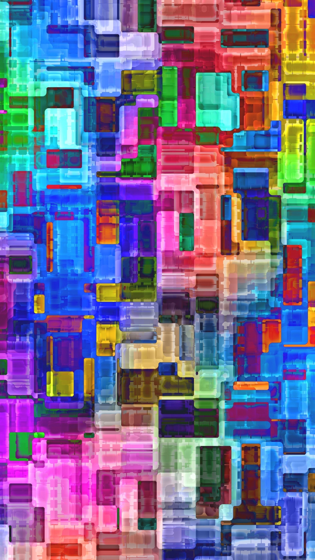 Pintura Abstracta Rosa Azul y Verde. Wallpaper in 1080x1920 Resolution