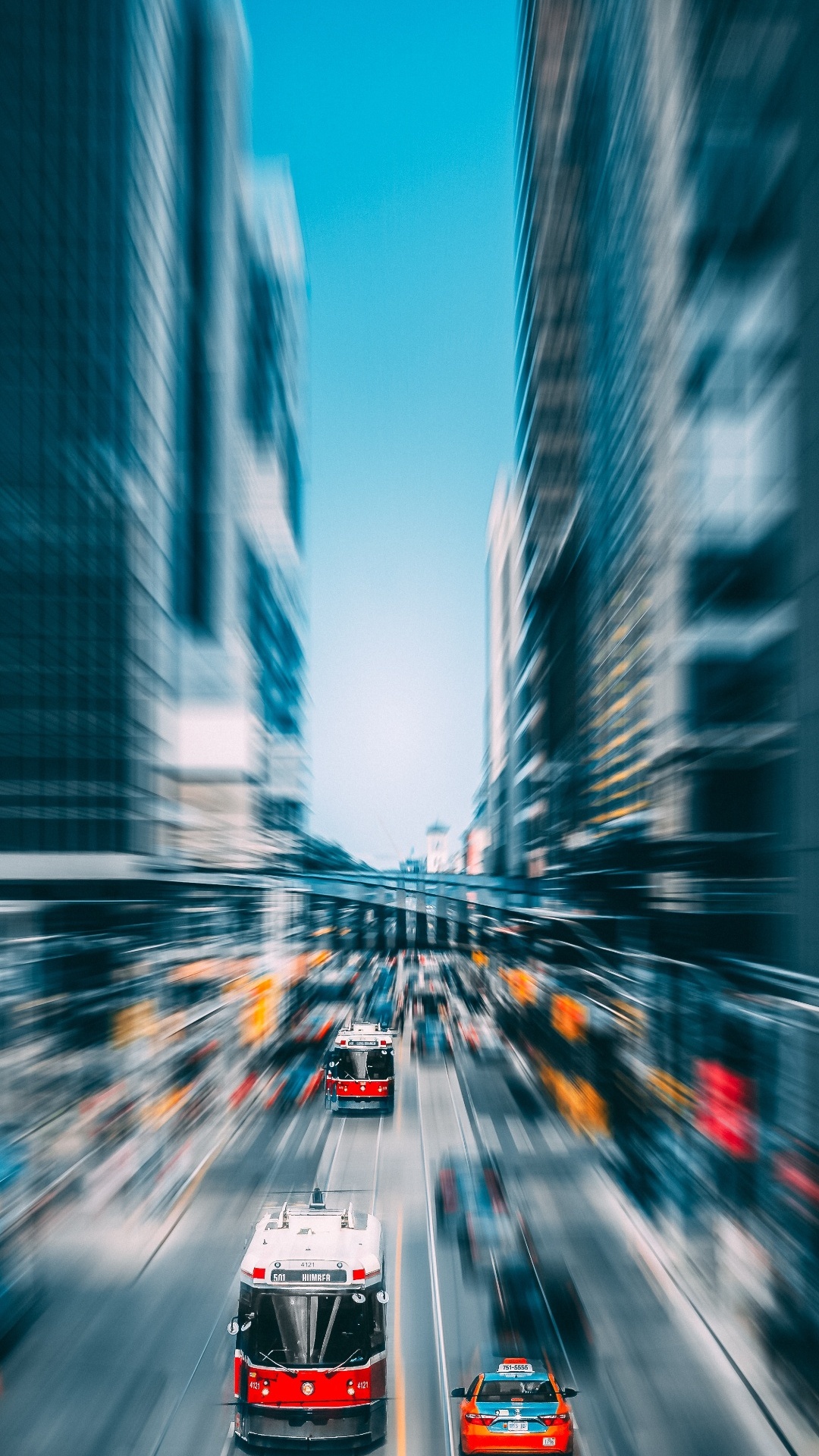 Zoom Burst, Building, Automotive Lighting, Cars, Skyscraper. Wallpaper in 1080x1920 Resolution