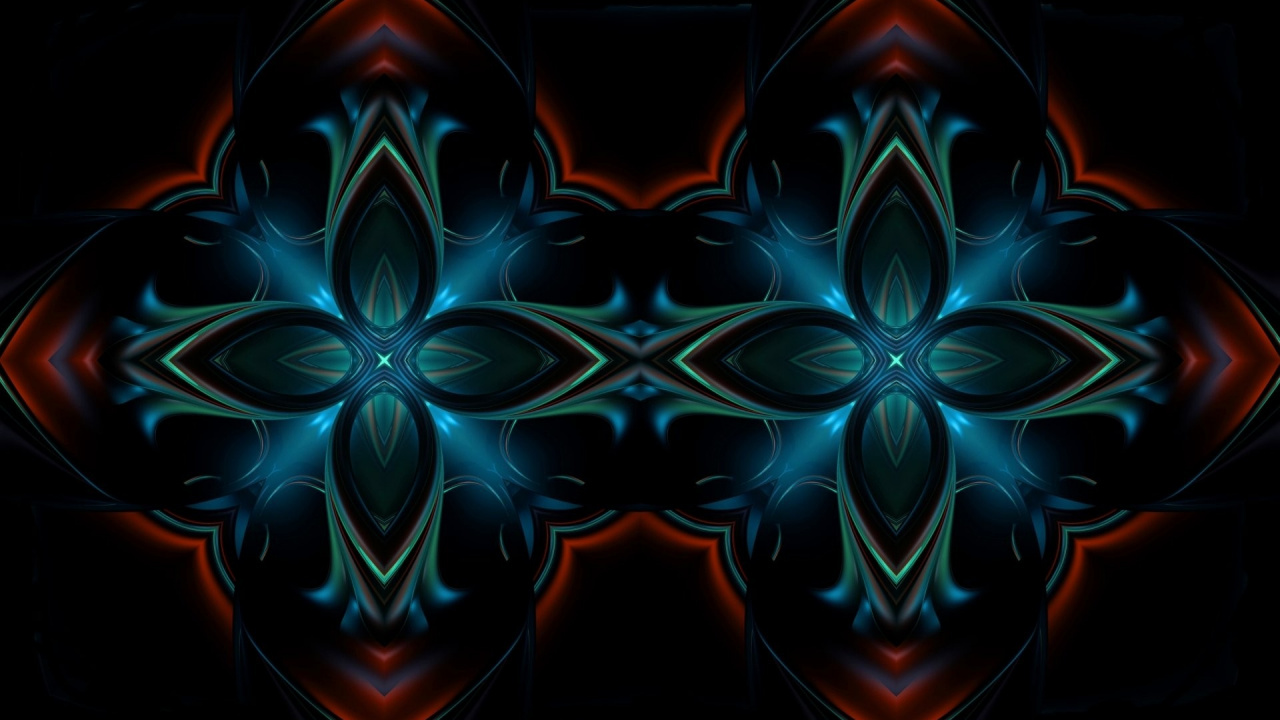 Green and Black Abstract Art. Wallpaper in 1280x720 Resolution