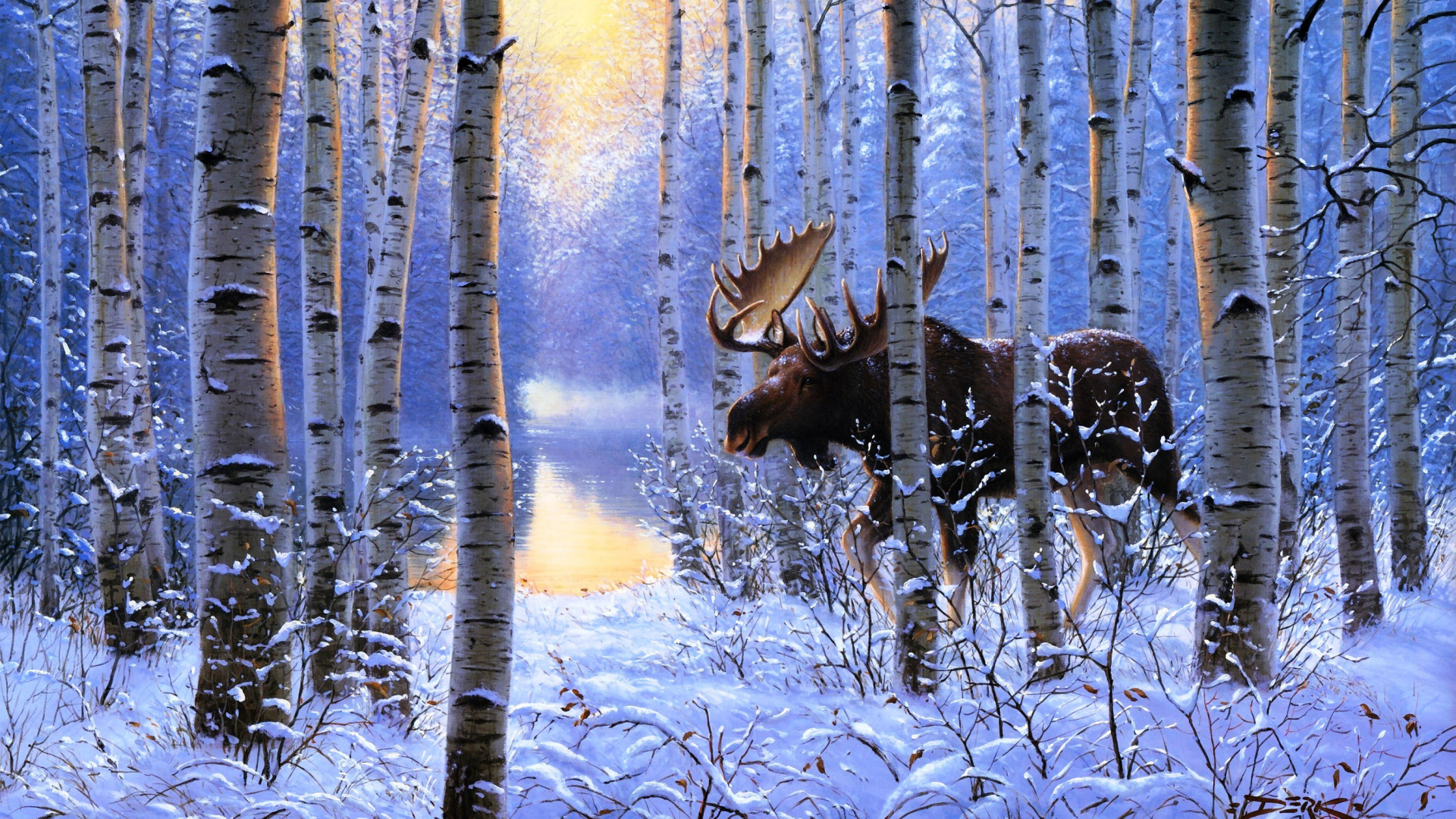 Brown Horse on Snow Covered Ground During Daytime. Wallpaper in 1920x1080 Resolution