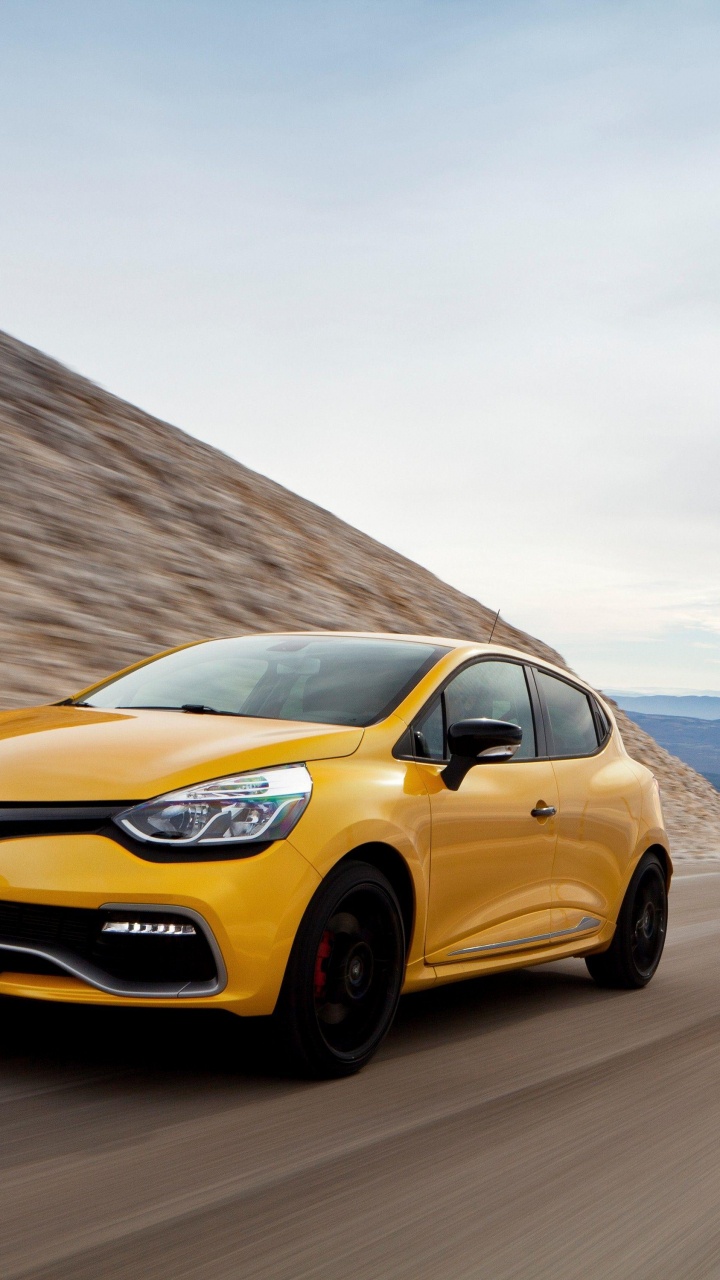 Yellow Car on Road During Daytime. Wallpaper in 720x1280 Resolution