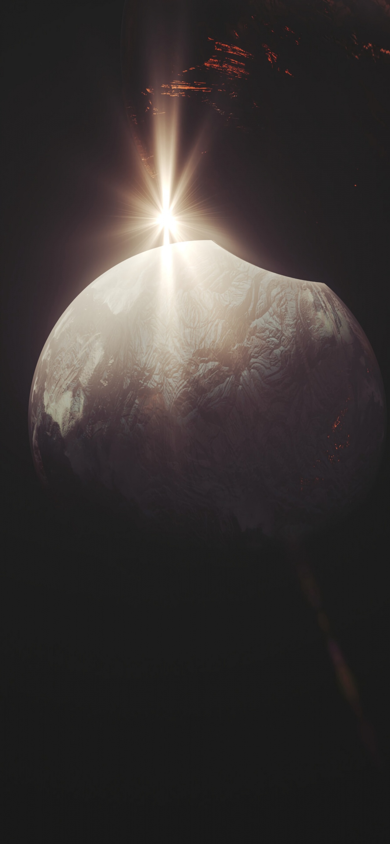 Luna Llena Con Fondo Negro. Wallpaper in 1242x2688 Resolution