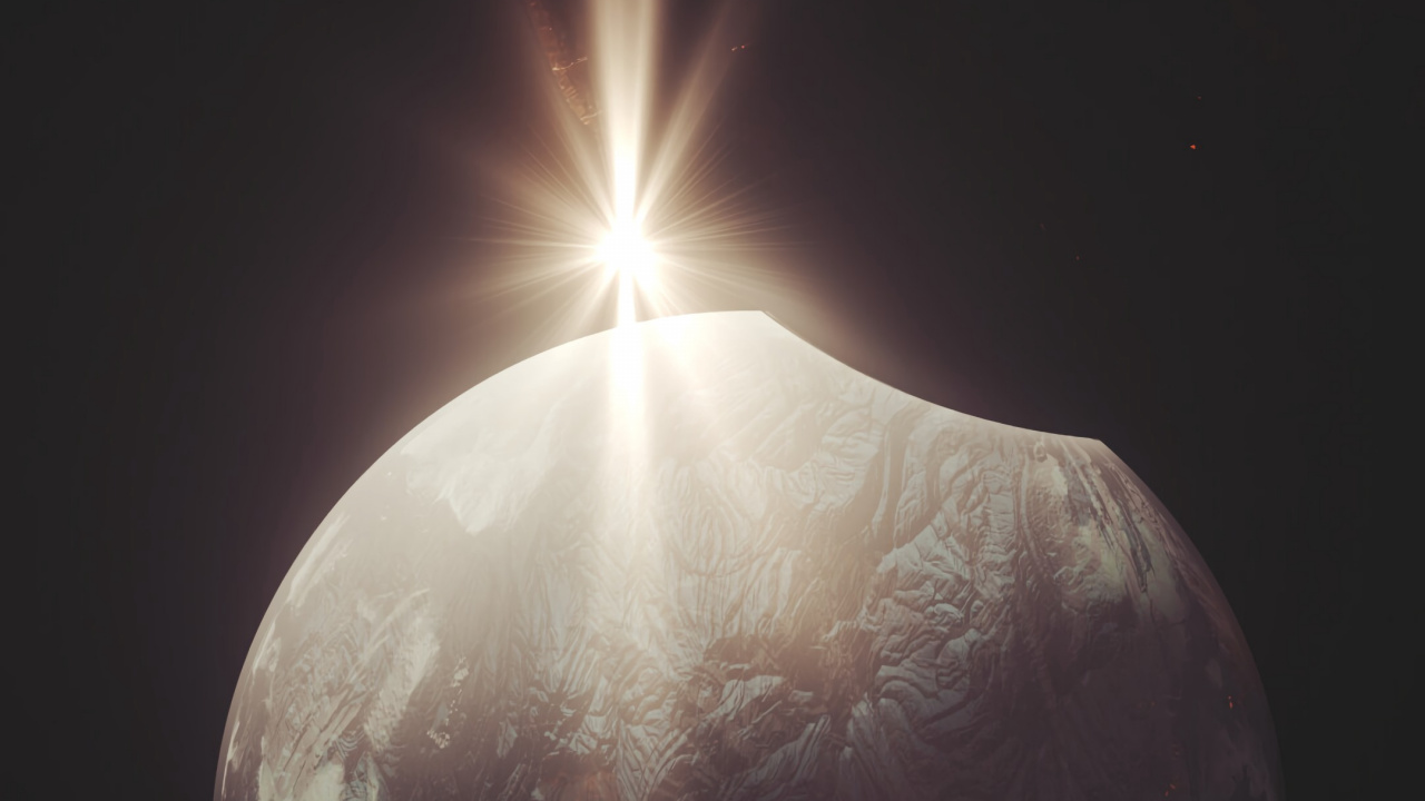 Pleine Lune Sur Fond Noir. Wallpaper in 1280x720 Resolution