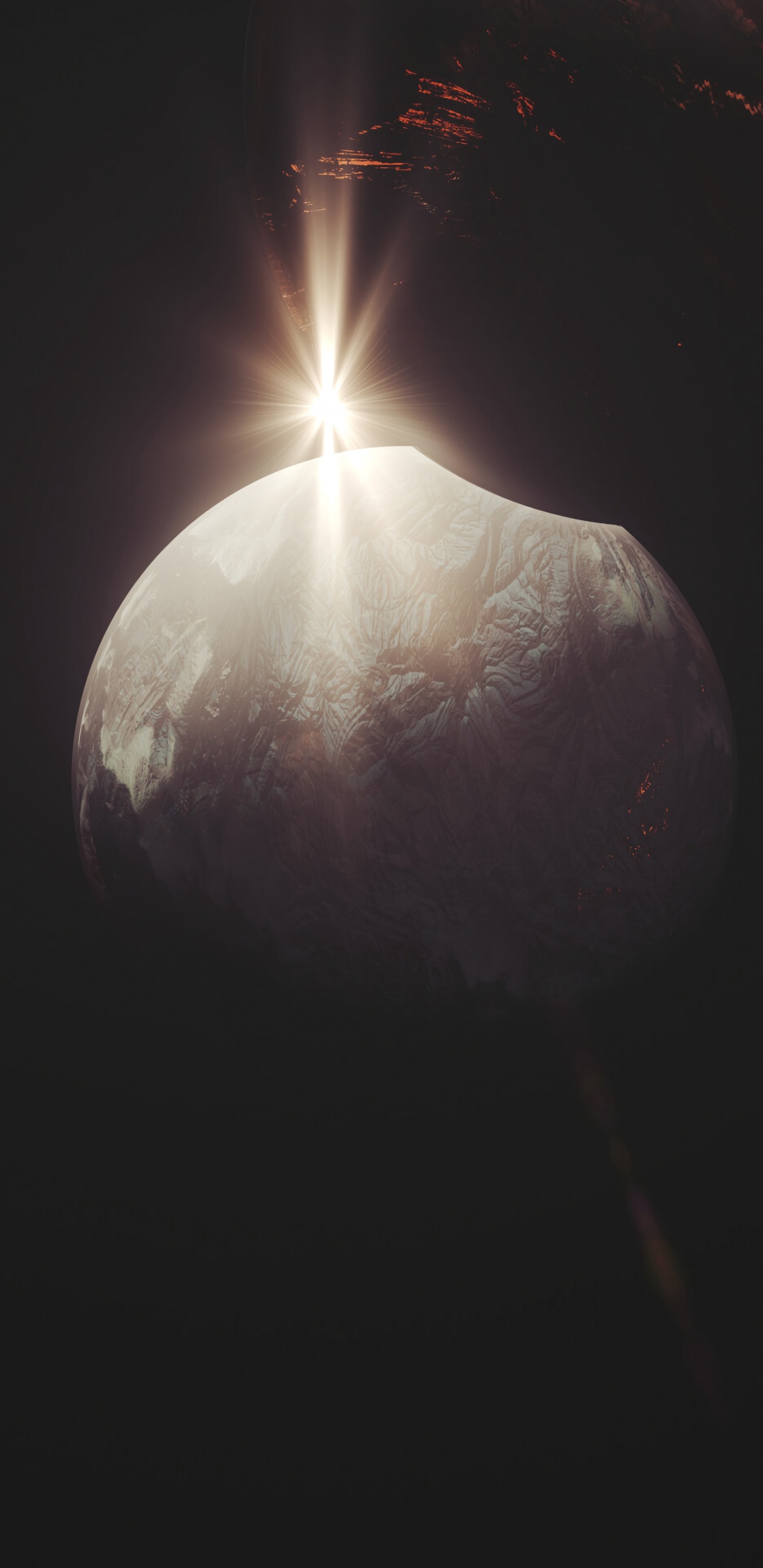 地球的气氛, 气氛, 空间, 光, 透镜的光晕 壁纸 1440x2960 允许