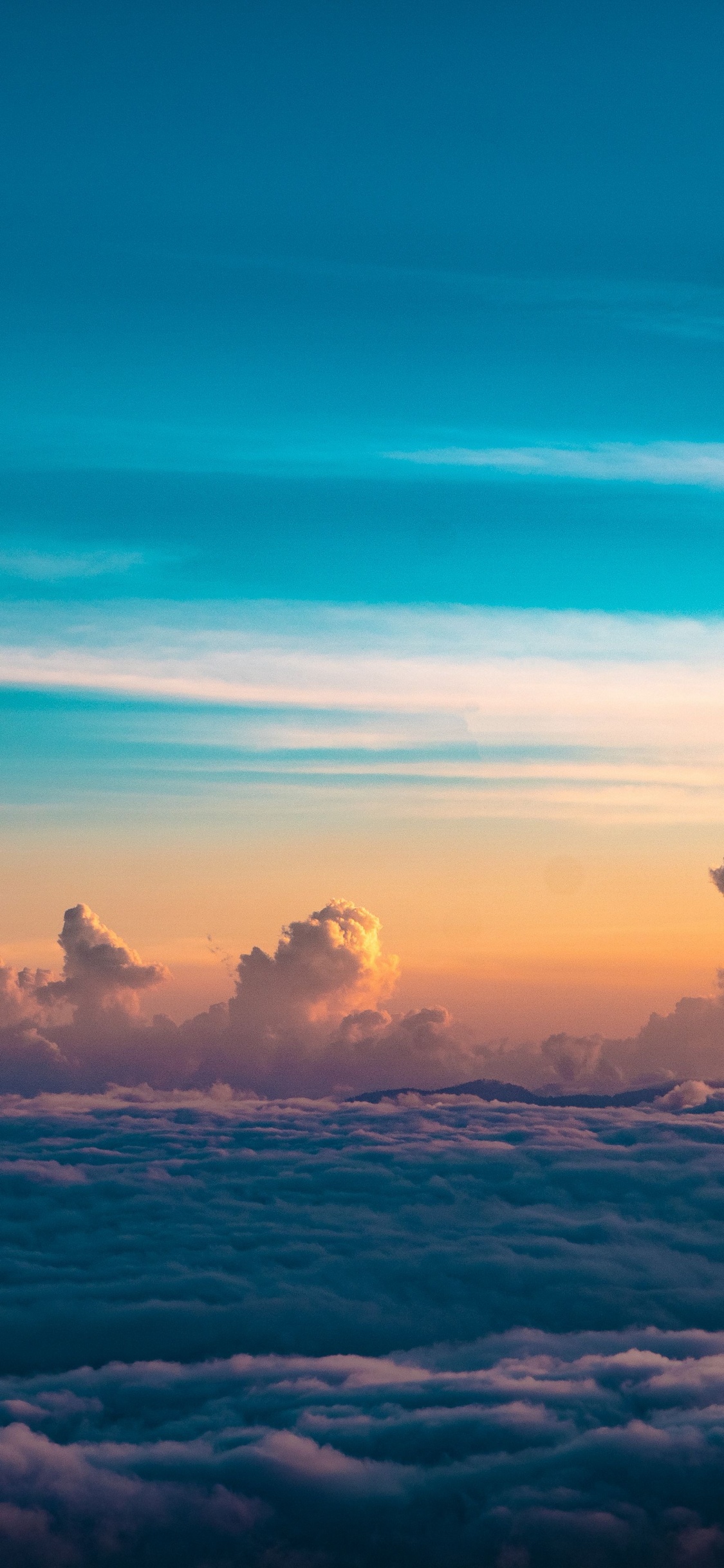 Cloud, Horizon, Graphic Design, Atmosphere, Natural Landscape. Wallpaper in 1125x2436 Resolution
