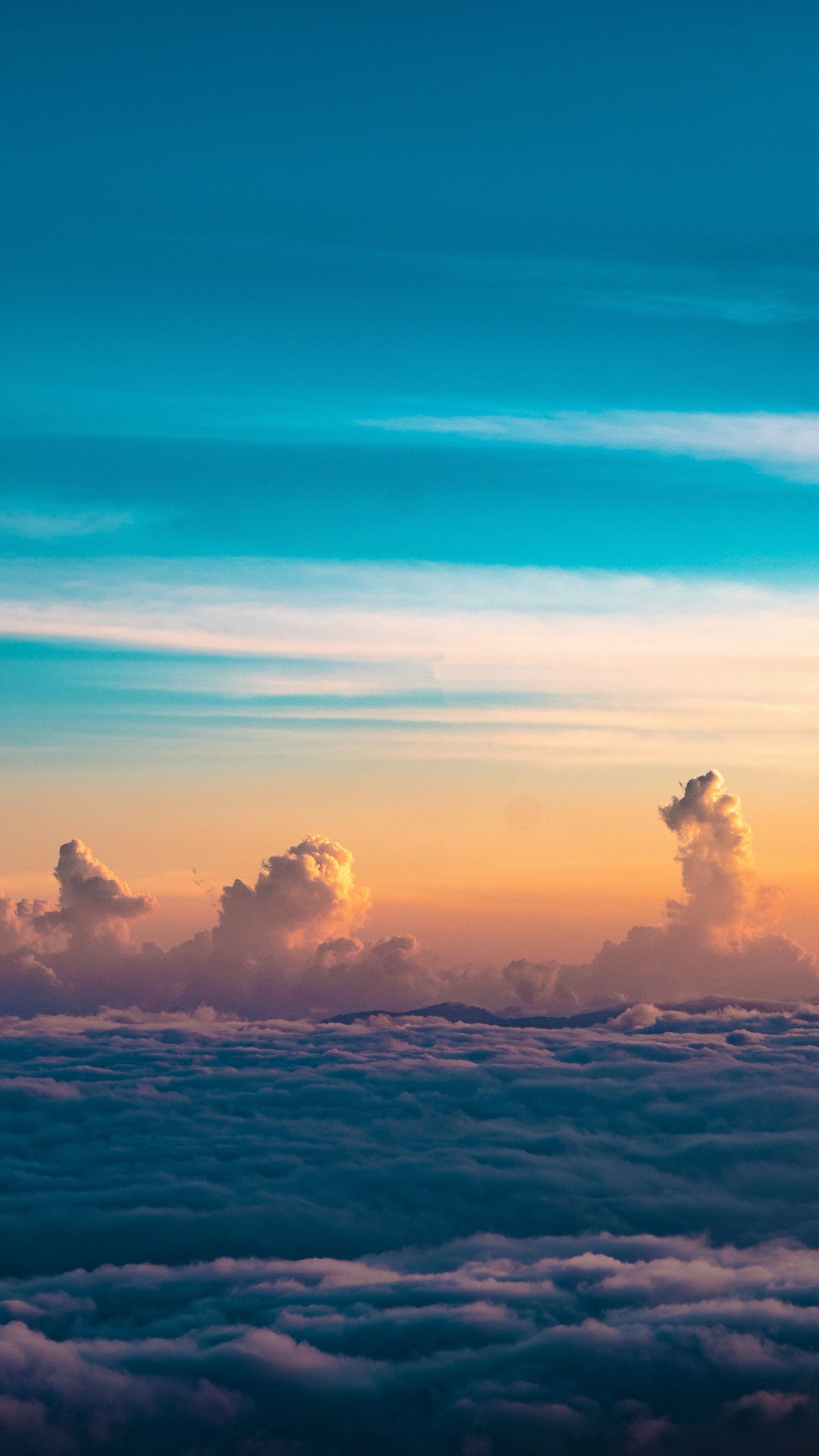 Cloud, Horizon, Graphic Design, Atmosphere, Natural Landscape. Wallpaper in 1440x2560 Resolution