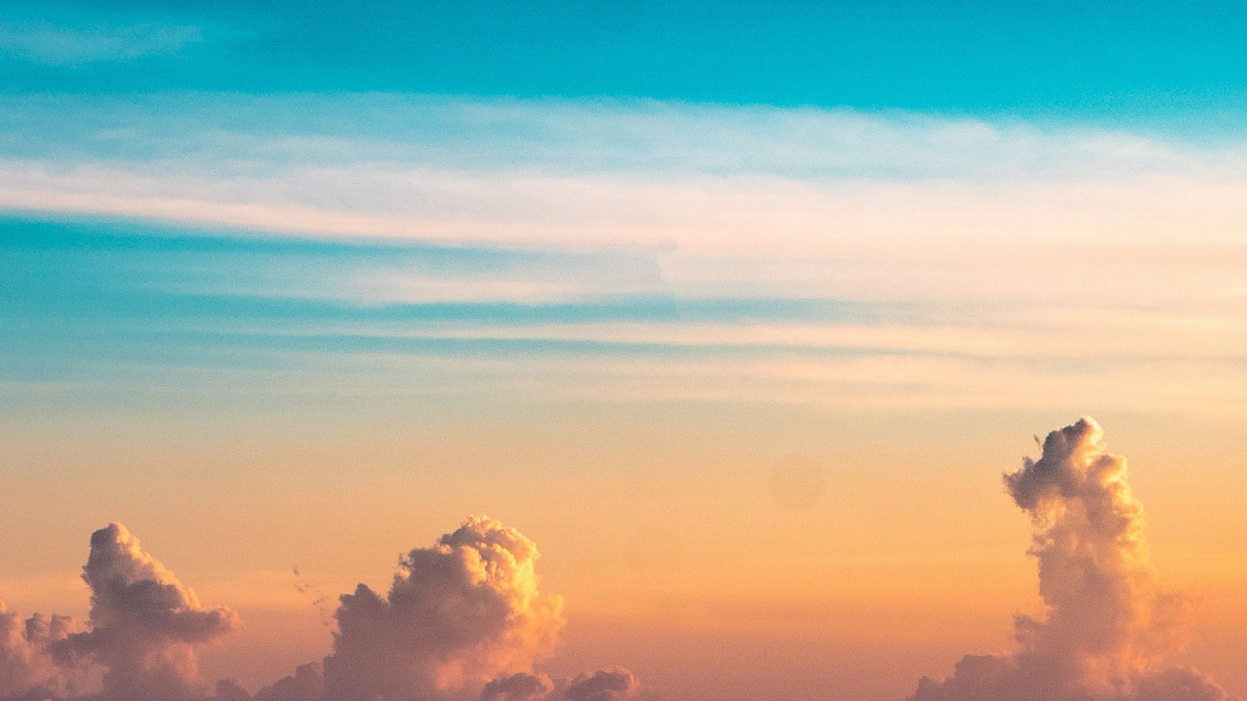 Cloud, Horizont, Grafik-design, Atmosphäre, Naturlandschaft. Wallpaper in 1366x768 Resolution