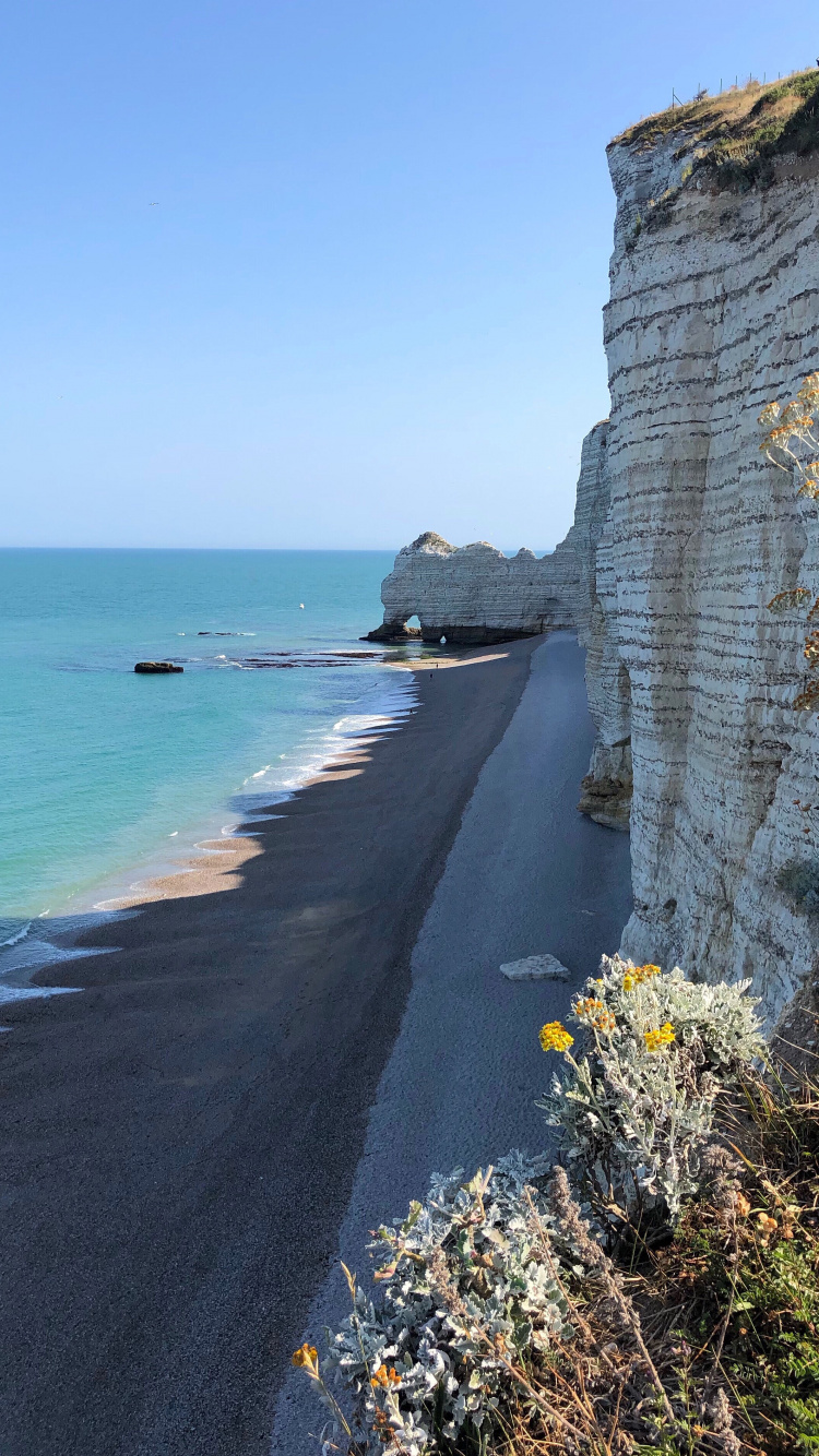 France, Coast, Promontory, Body of Water, Shore. Wallpaper in 750x1334 Resolution