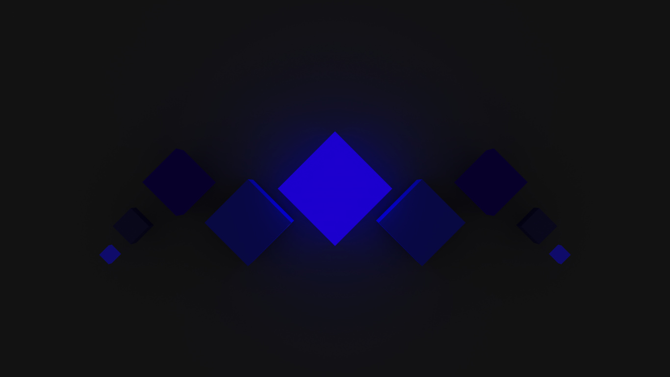 Licht, Electric Blue, Square. Wallpaper in 1366x768 Resolution