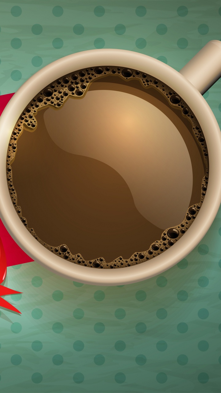 Kaffee, Cup, Tee, Poster, Vektor-Grafiken. Wallpaper in 720x1280 Resolution