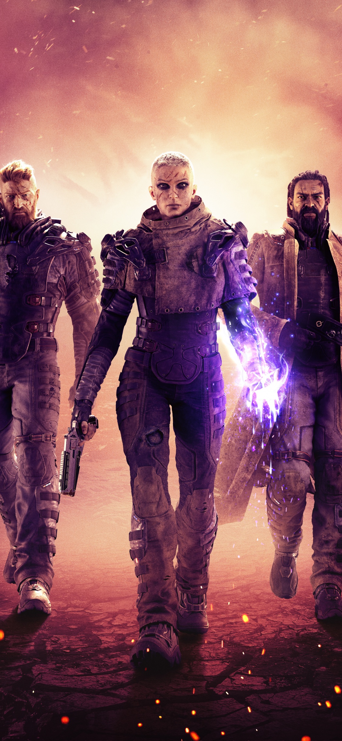 Nuit, Outriders, Purple, Merveilles Vengeurs, Sonic L'hérisson. Wallpaper in 1125x2436 Resolution