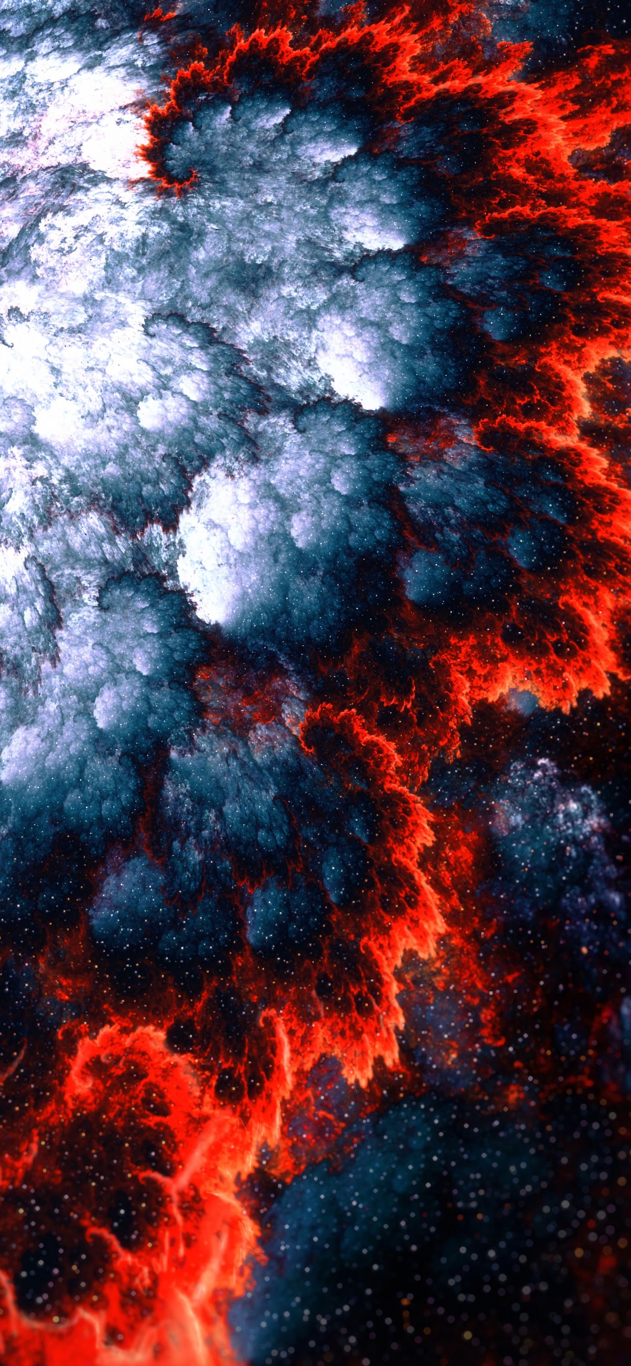 Weiße Und Blaue Wolken Tagsüber. Wallpaper in 1242x2688 Resolution