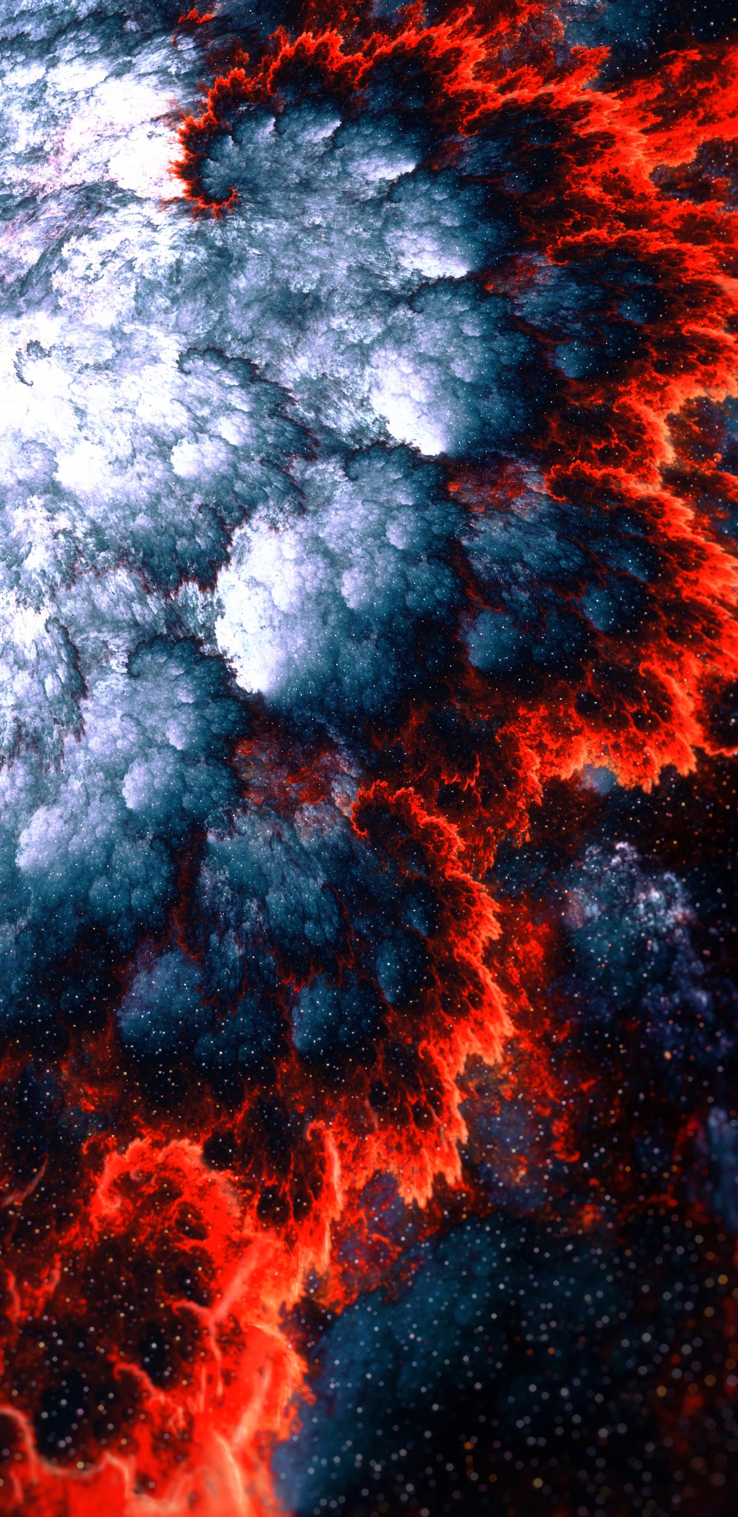 Weiße Und Blaue Wolken Tagsüber. Wallpaper in 1440x2960 Resolution