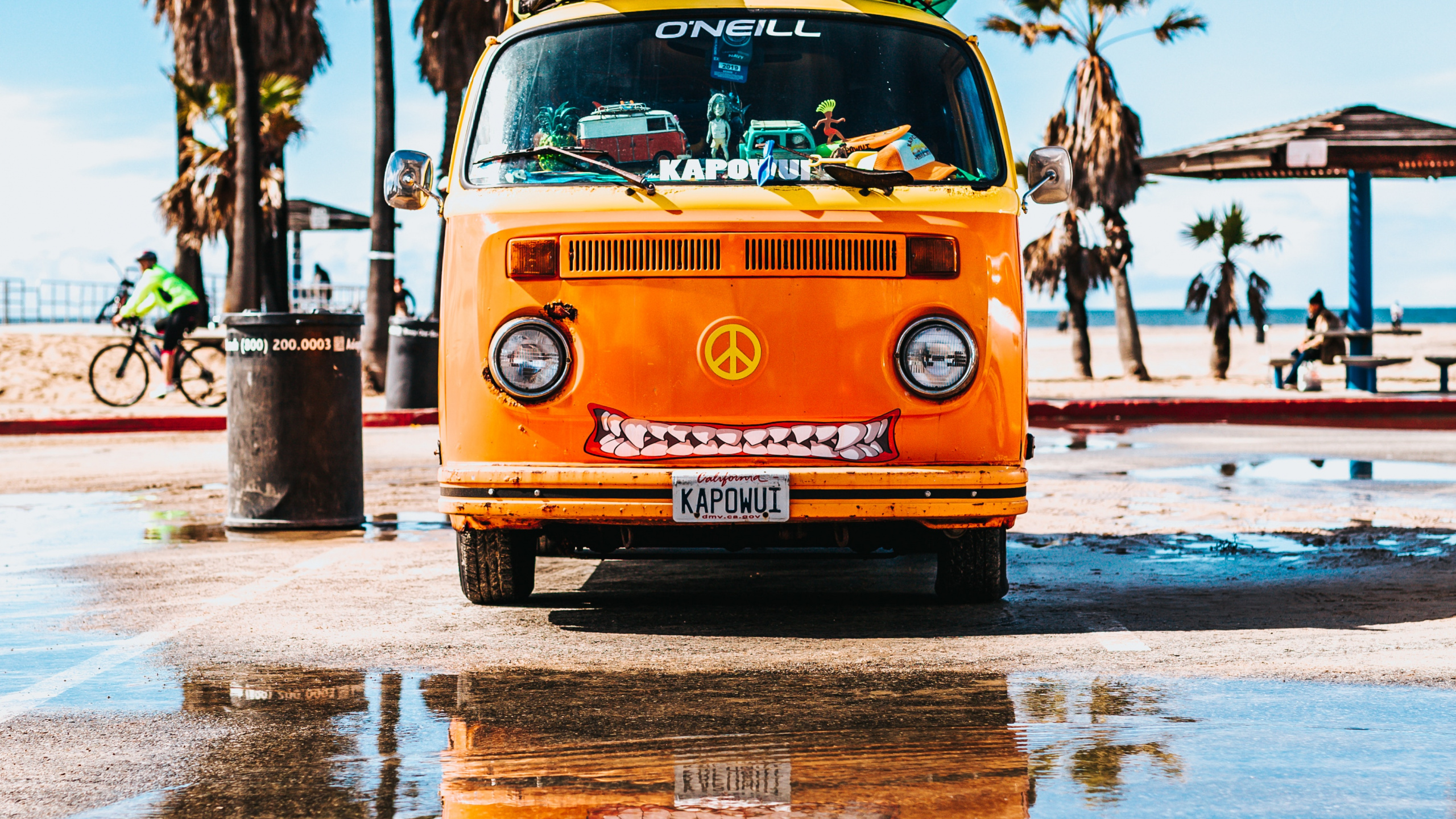 Verano De, Furgoneta, Volkswagen Tipo 2, Coche, Surf. Wallpaper in 2560x1440 Resolution