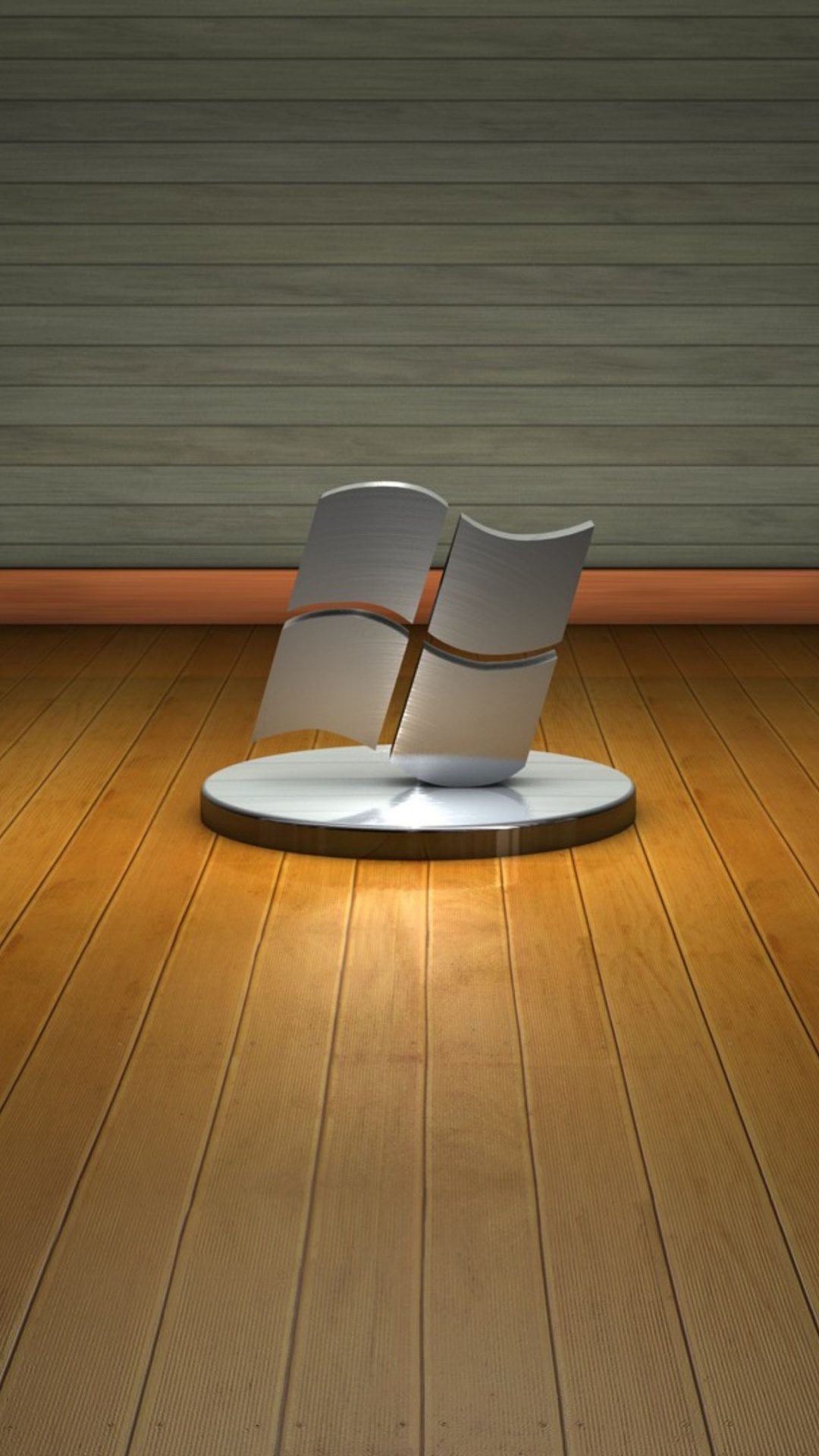 White Chair on Brown Wooden Floor. Wallpaper in 1080x1920 Resolution