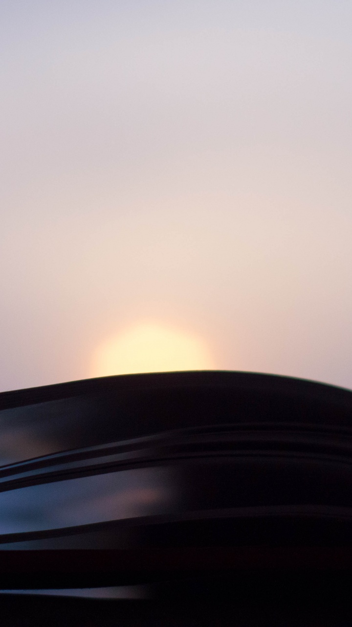 Black Car on Road During Sunset. Wallpaper in 720x1280 Resolution