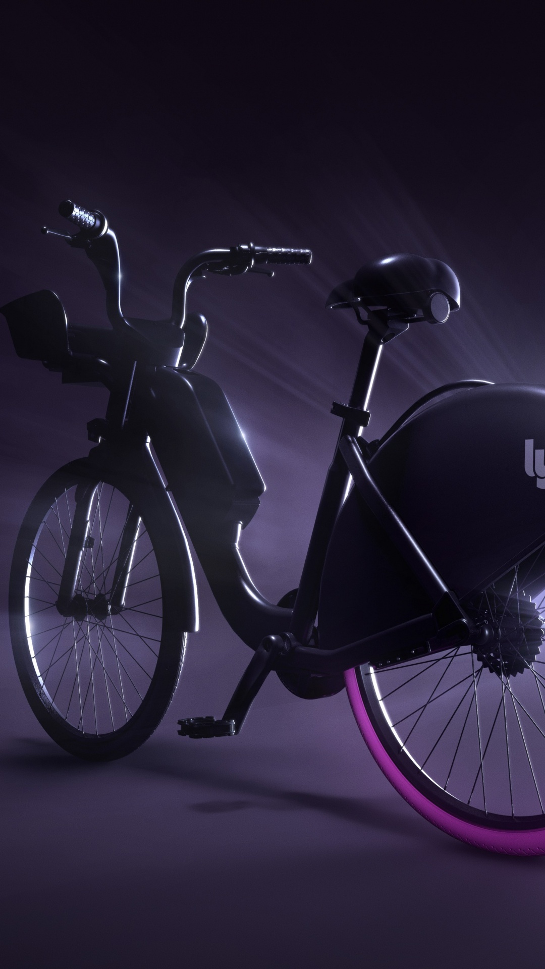 Black Bicycle in Gray Scale. Wallpaper in 1080x1920 Resolution