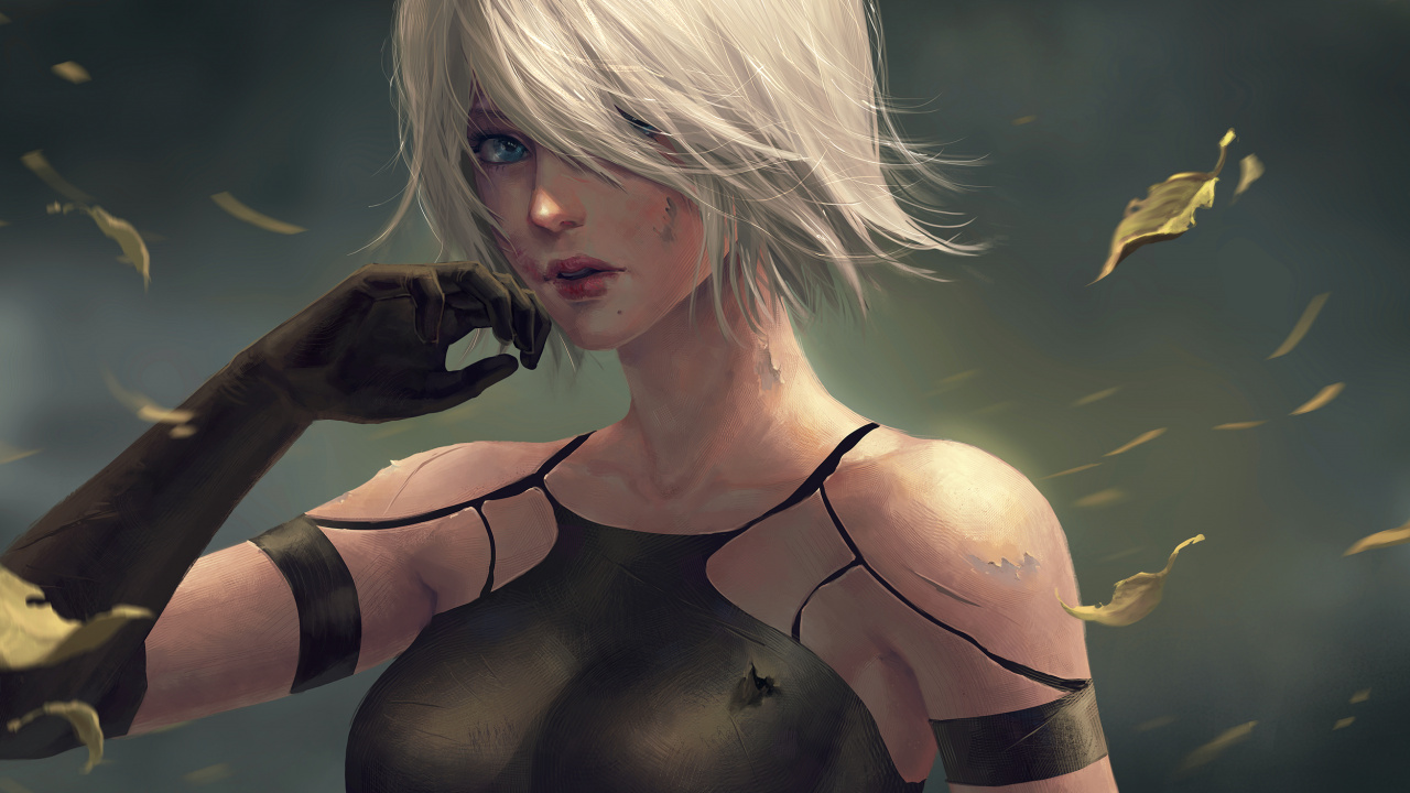 Nier Autómatas, Negar, Drakengard, Playstation 4, Rubia. Wallpaper in 1280x720 Resolution