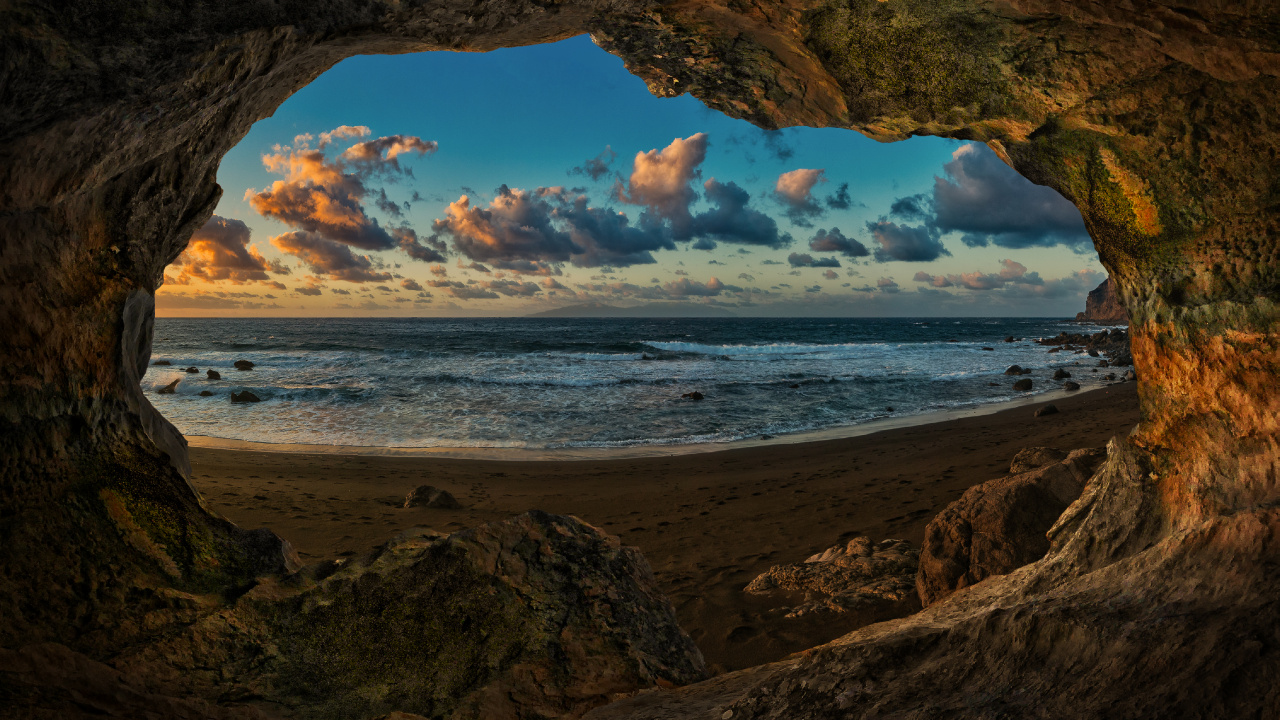 Gran Canaria, Cloud, Water, Azure, Natural Landscape. Wallpaper in 1280x720 Resolution