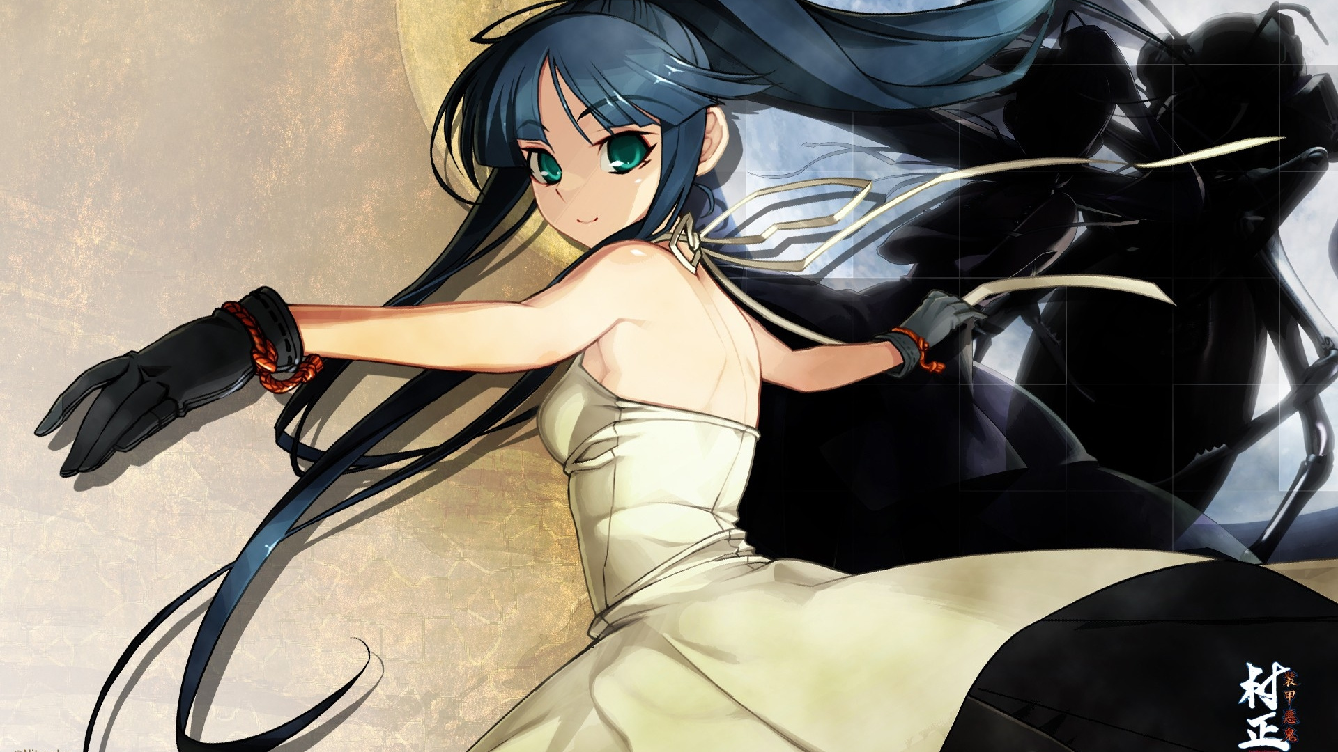Woman in White Dress Anime Character. Wallpaper in 1920x1080 Resolution