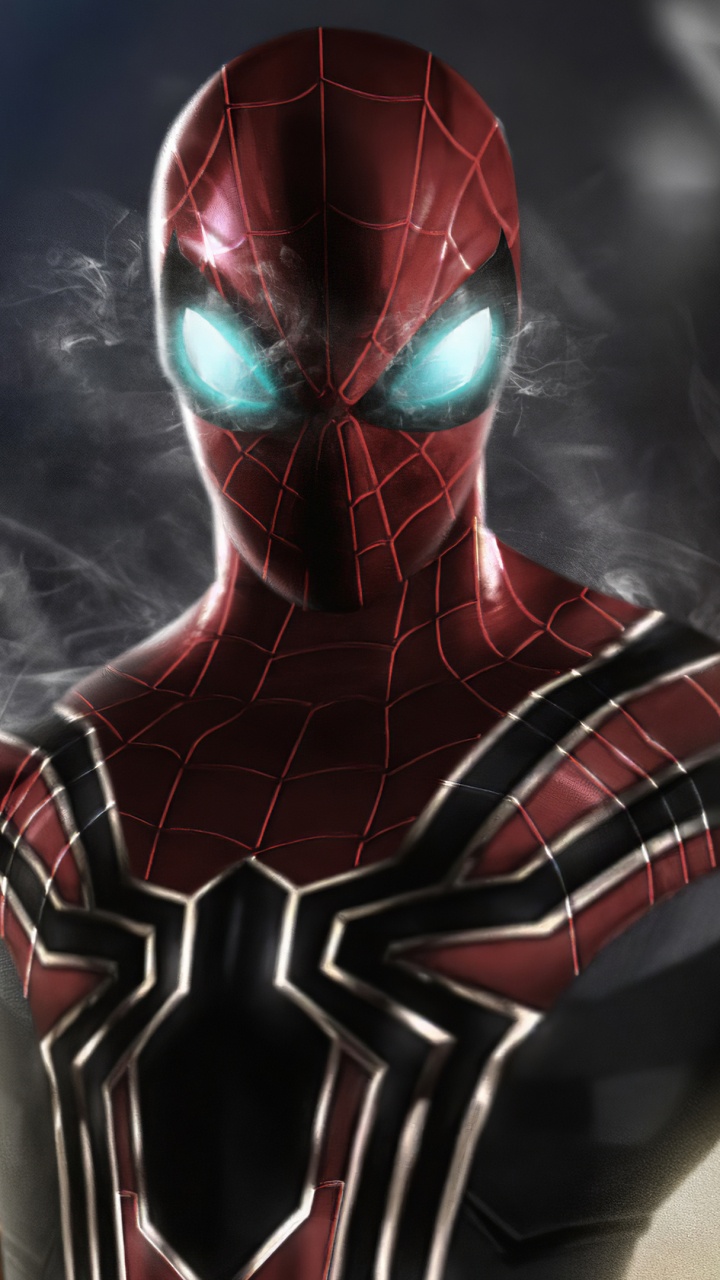 Hombre Araña Rojo y Azul. Wallpaper in 720x1280 Resolution