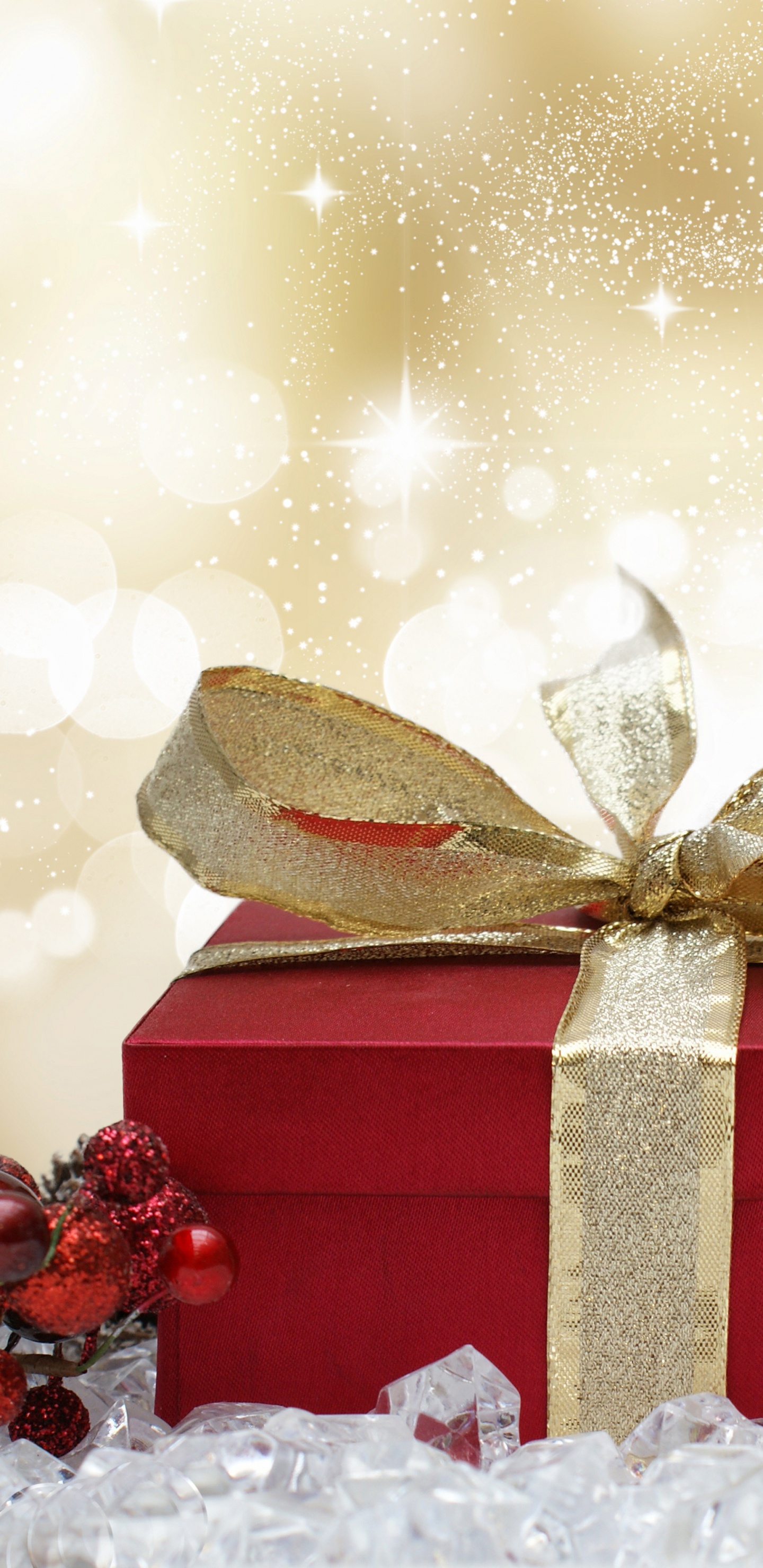 Christmas Day, Present, Christmas Decoration, Ribbon, Christmas Eve. Wallpaper in 1440x2960 Resolution