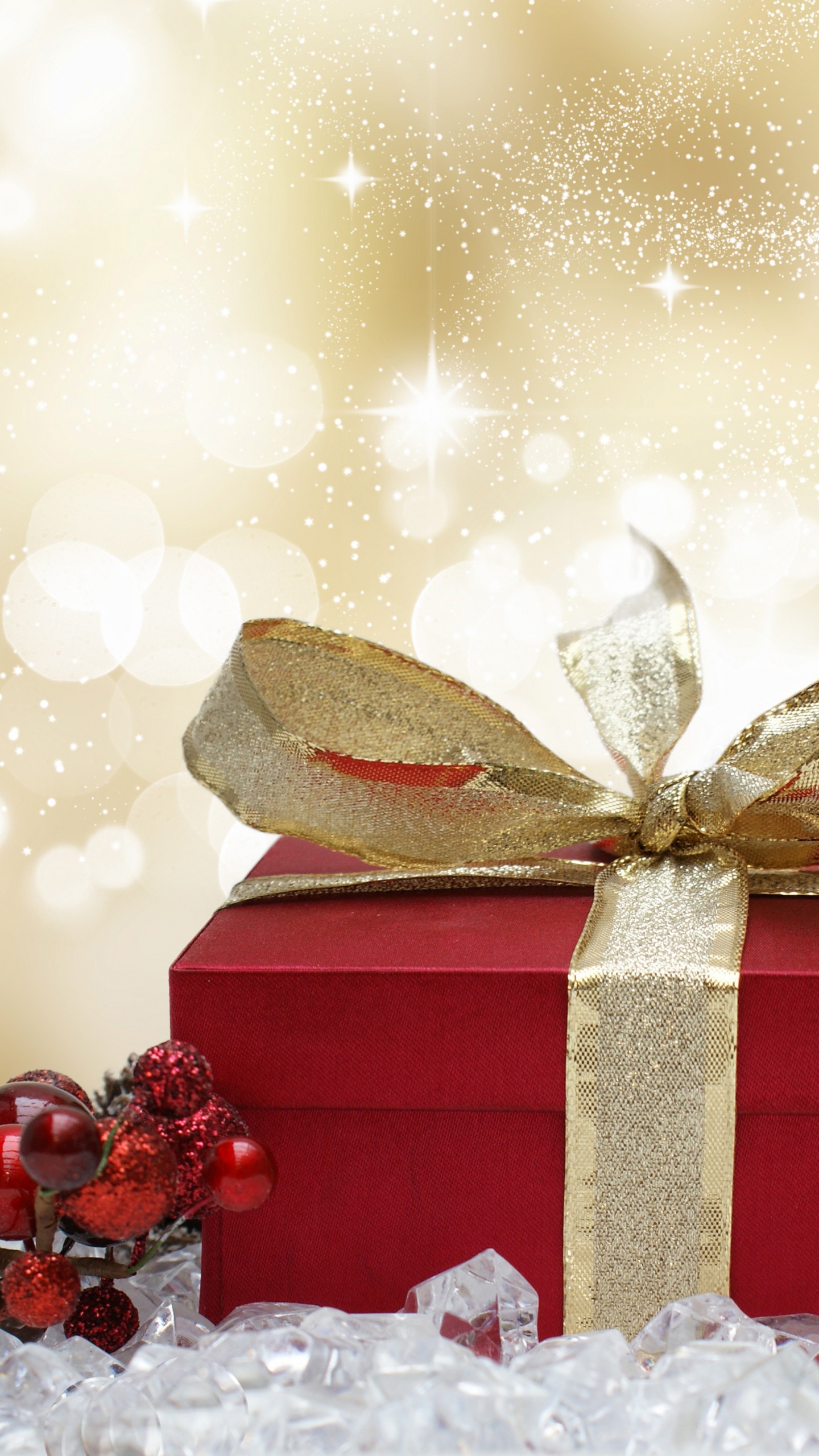 Le Jour De Noël, Présent, Décoration de Noël, Ruban, Ornement de Noël. Wallpaper in 1440x2560 Resolution